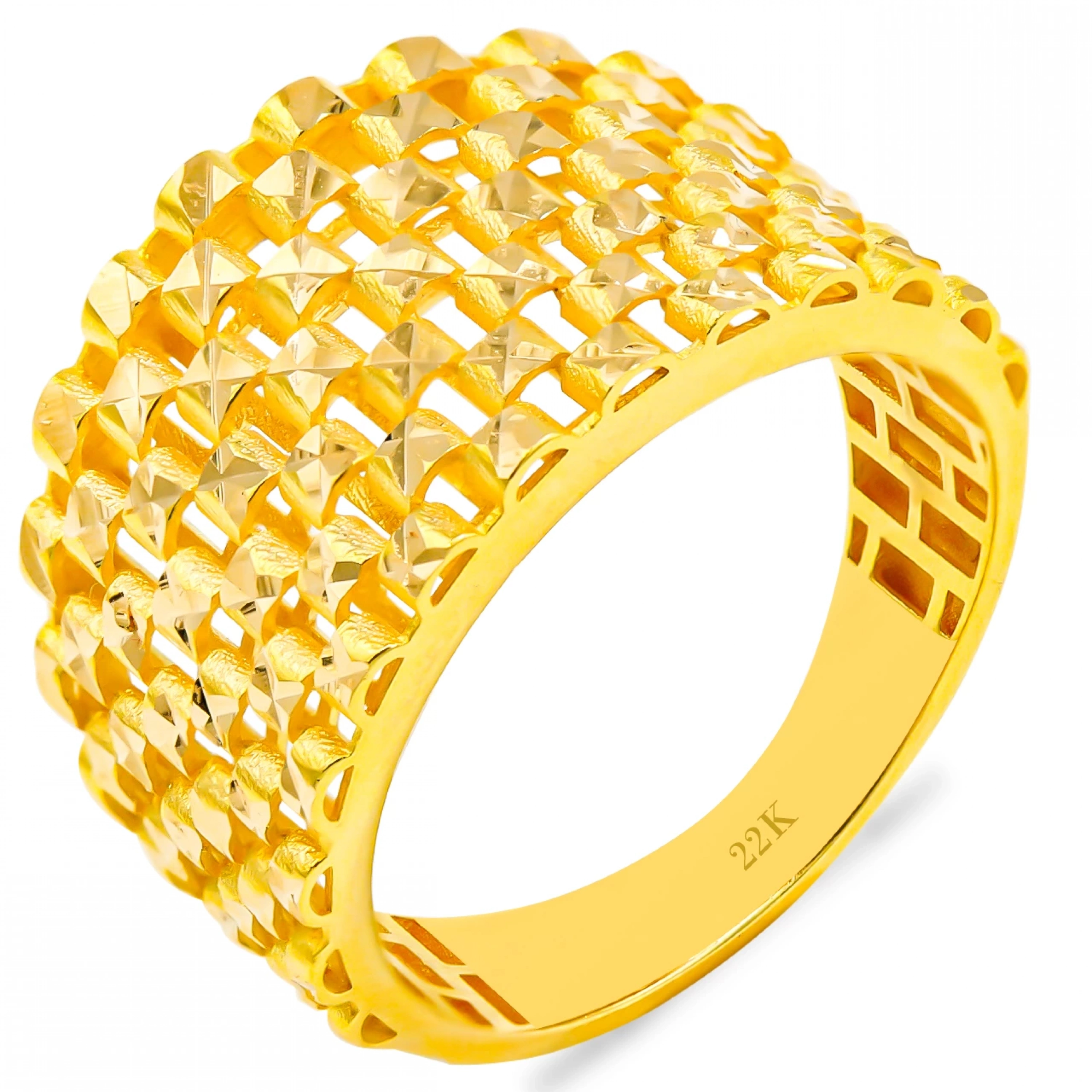 Modern Tasarım  22 Ayar Altın Yüzük