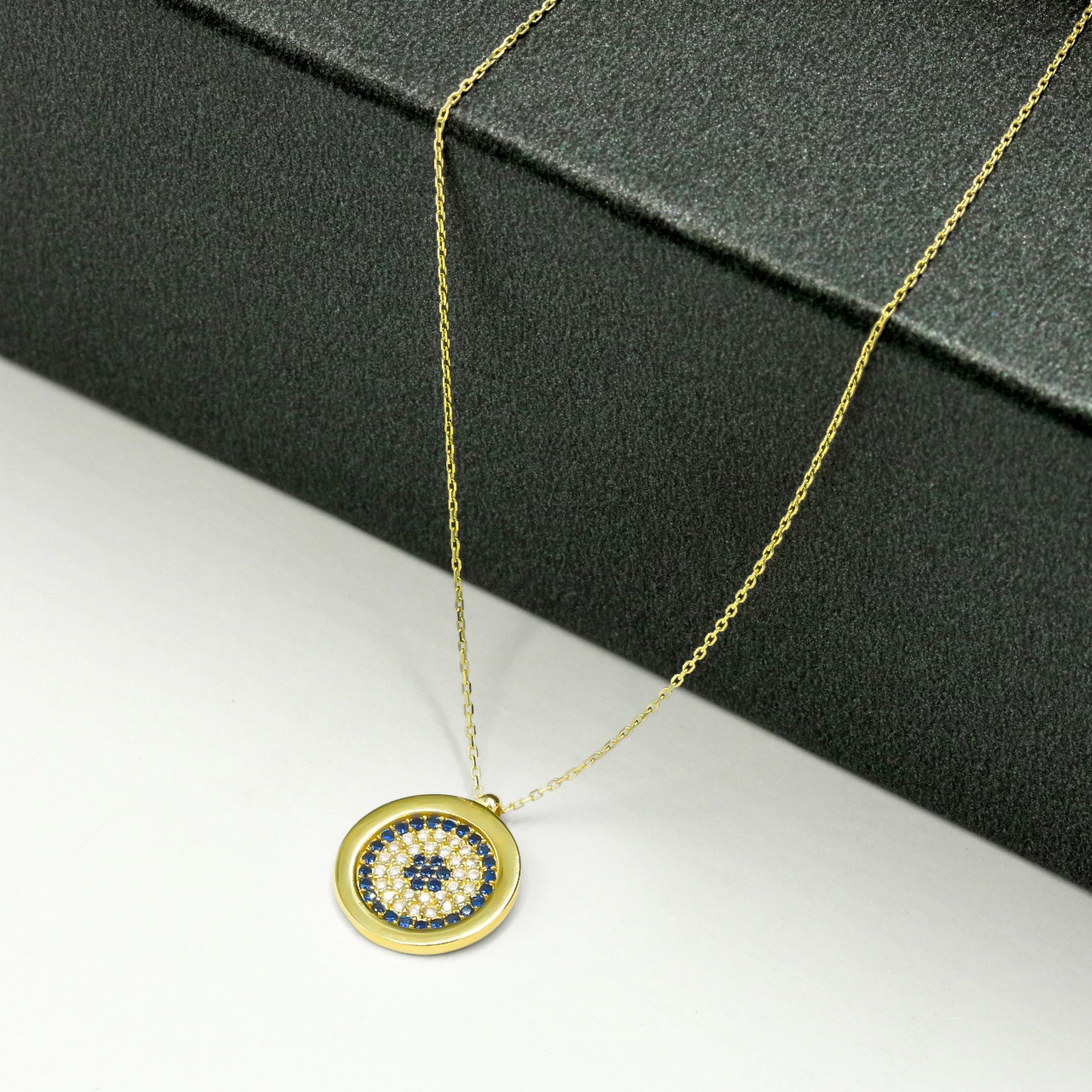 Nazar Boncuğu 14 Ayar Altın Kolye