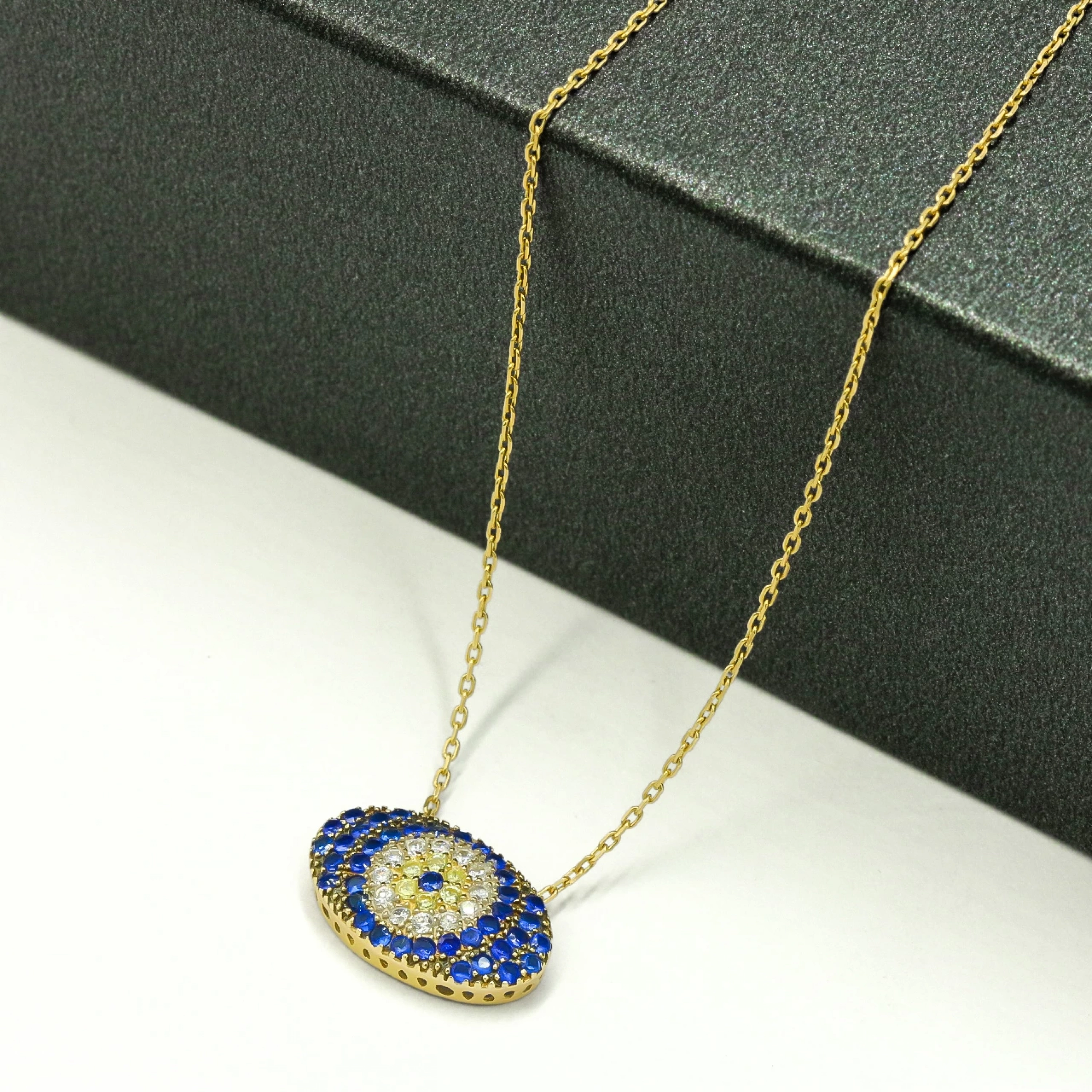 Nazar Boncuğu 14 Ayar Altın Kolye