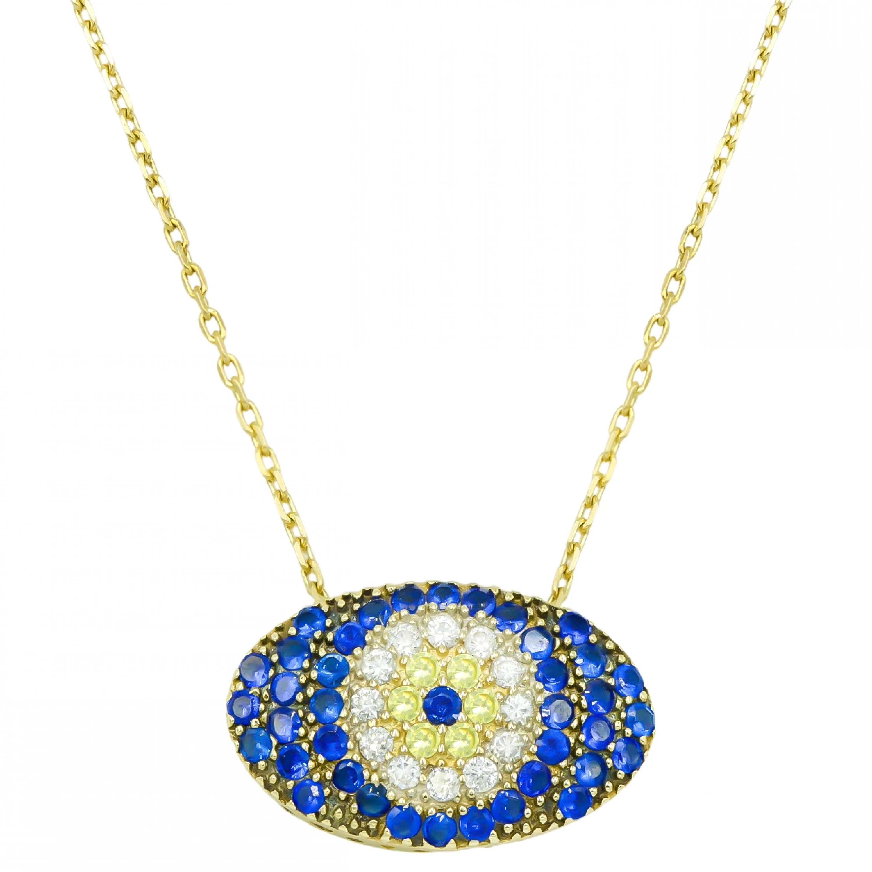 Nazar Boncuğu 14 Ayar Altın Kolye