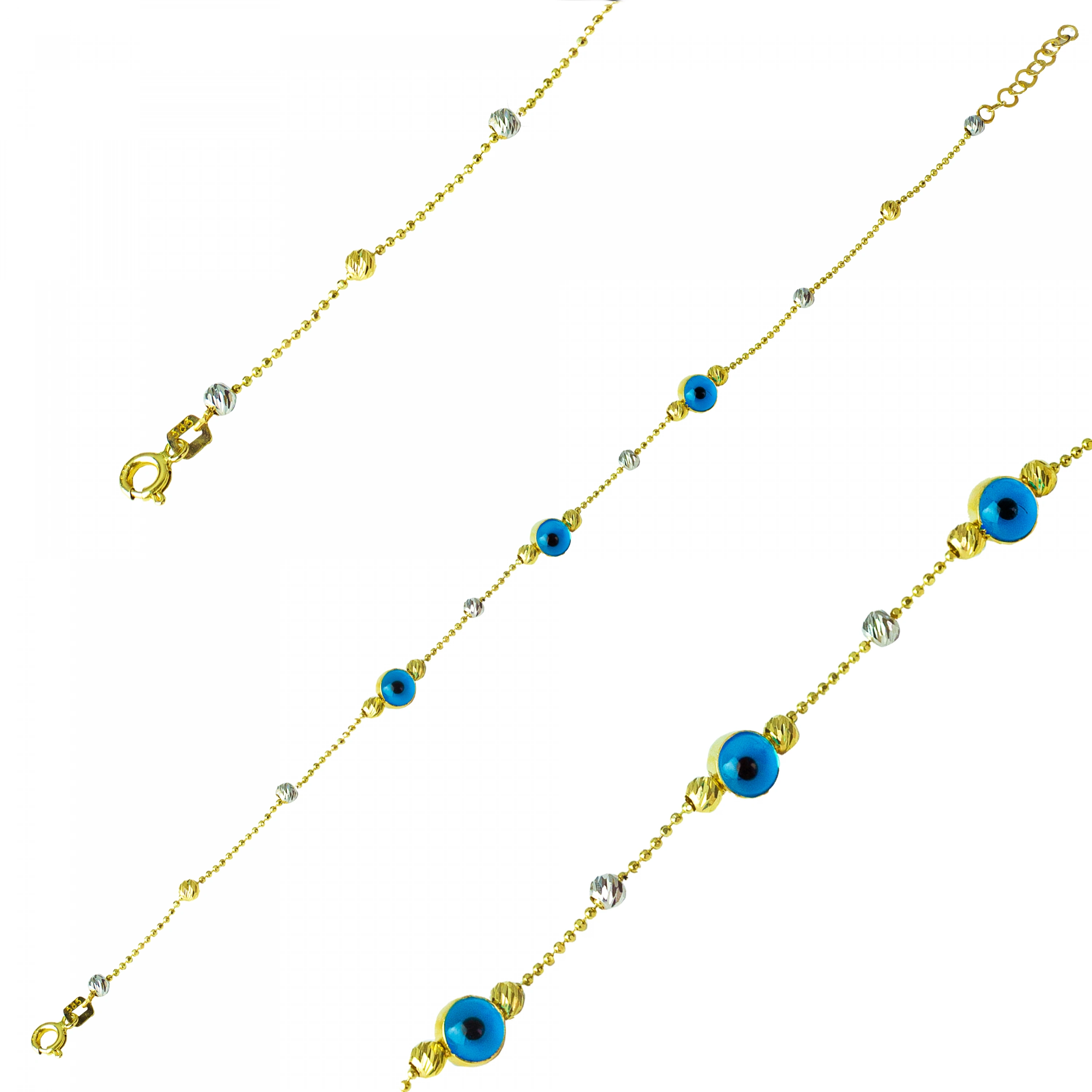 Nazar Boncuklu Toplu 14 Ayar Bileklik