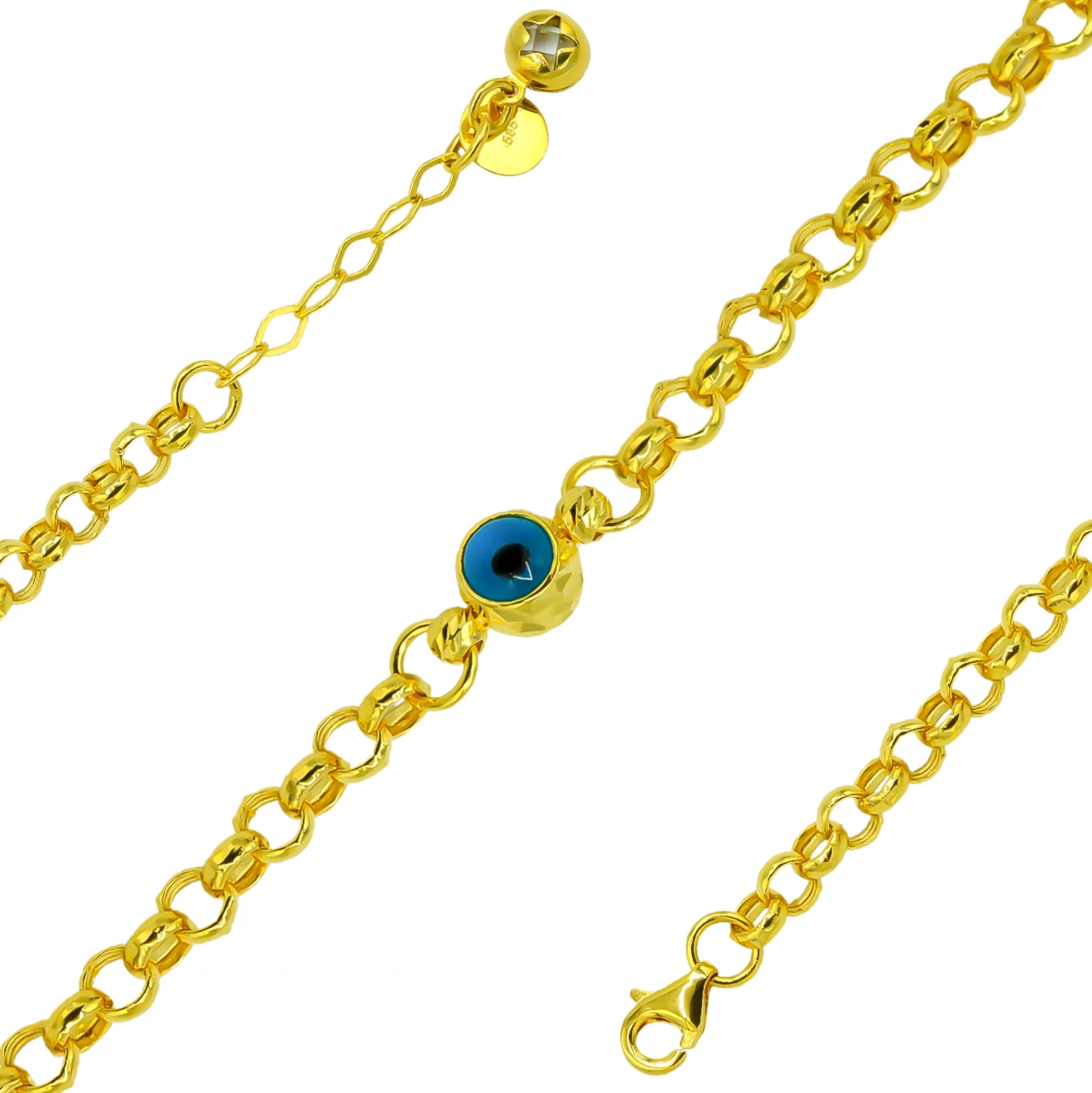 Nazarlı 14 Ayar Altın Bileklik