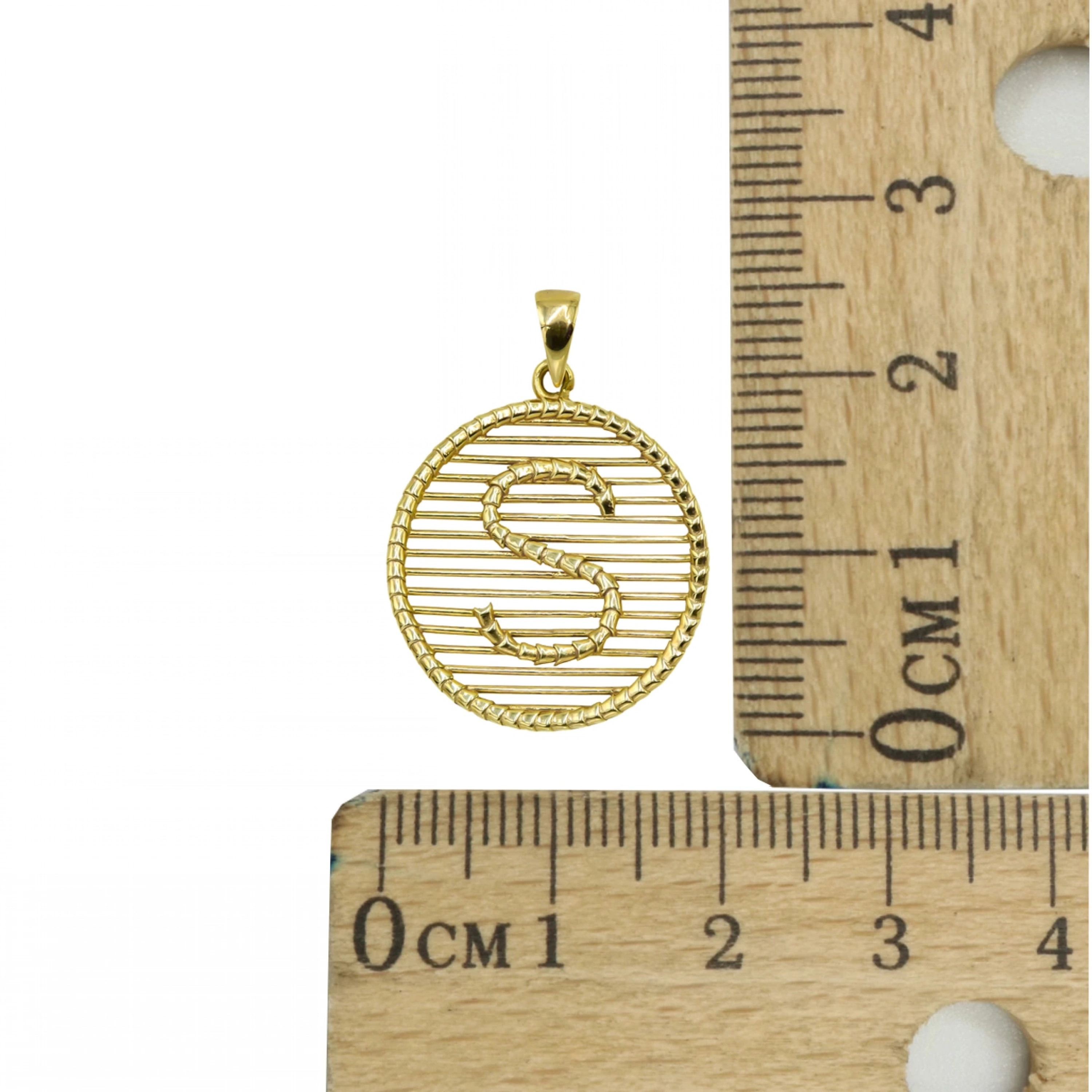 Nostaljik S Harfi 8 Ayar Kolye Ucu