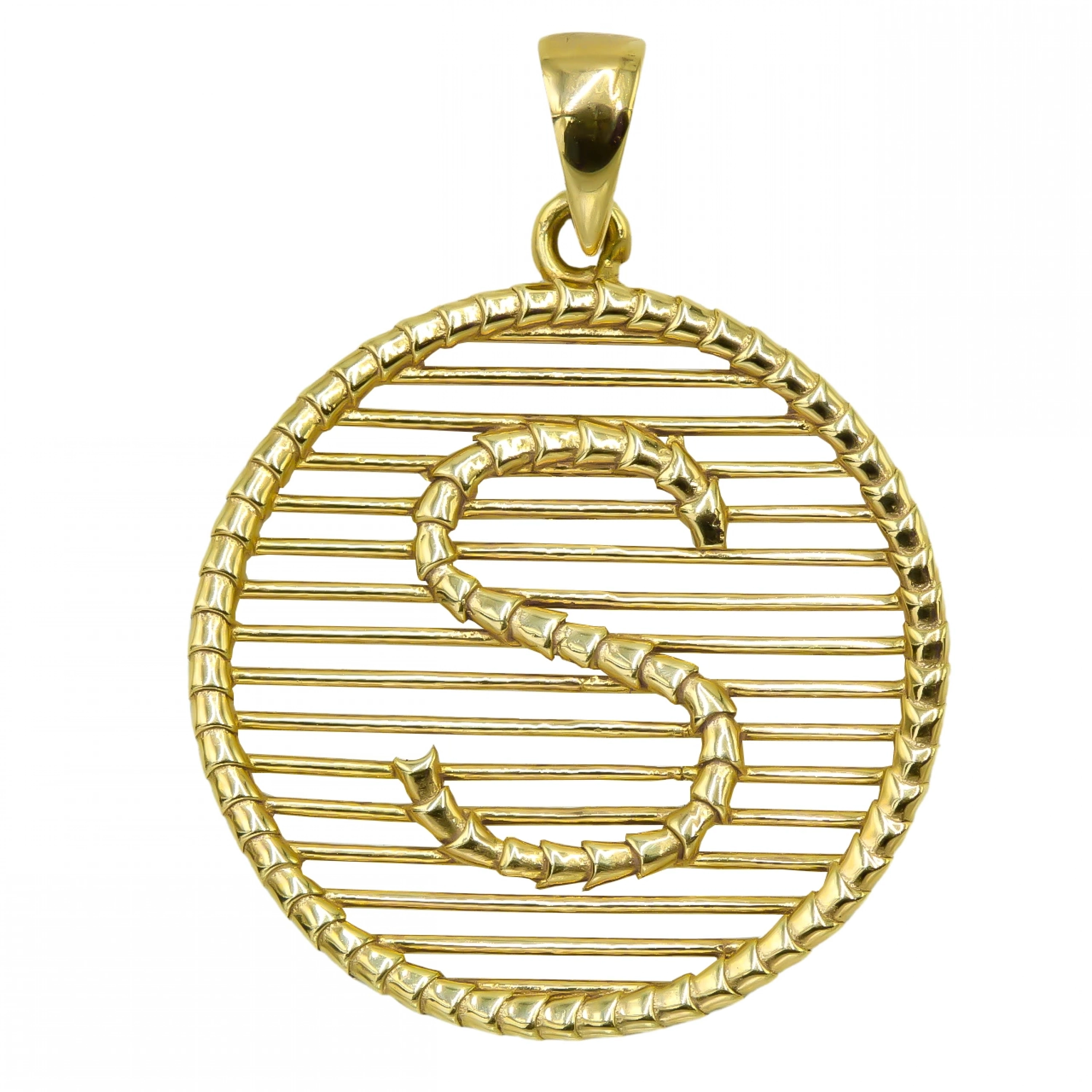 Nostaljik S Harfi 8 Ayar Kolye Ucu