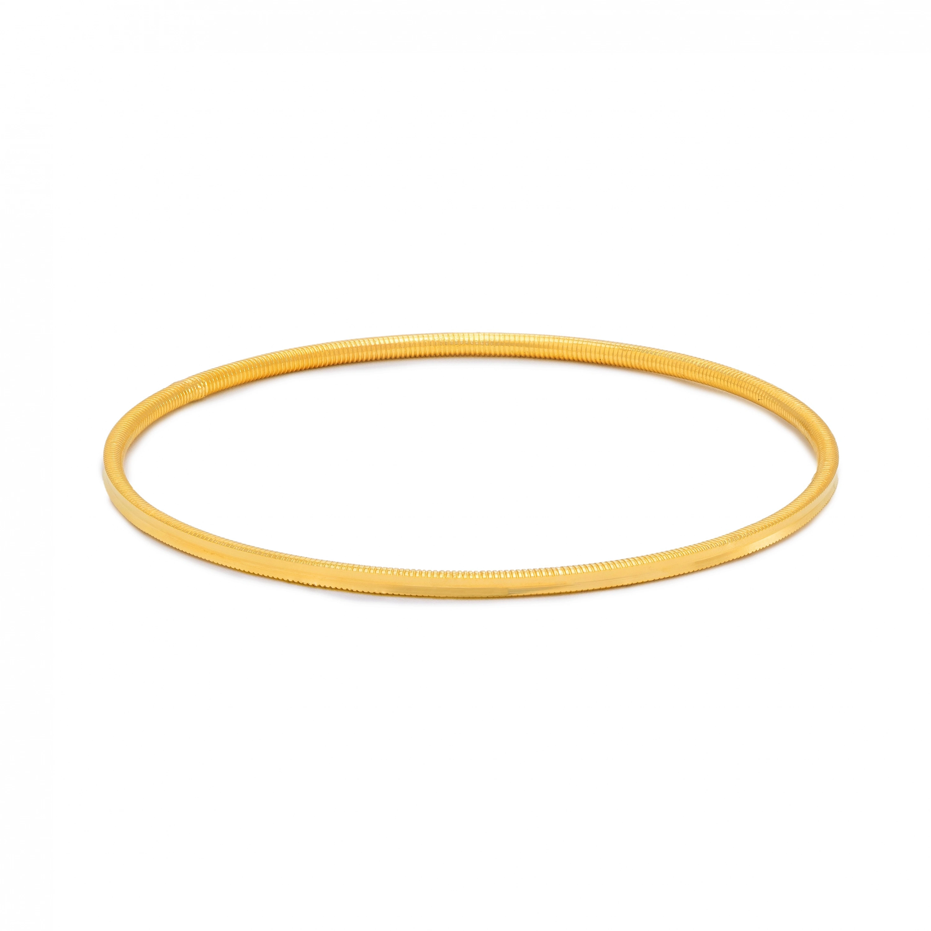 Oluklu Ajda 22 Ayar Altın Bilezik (10 Gram)