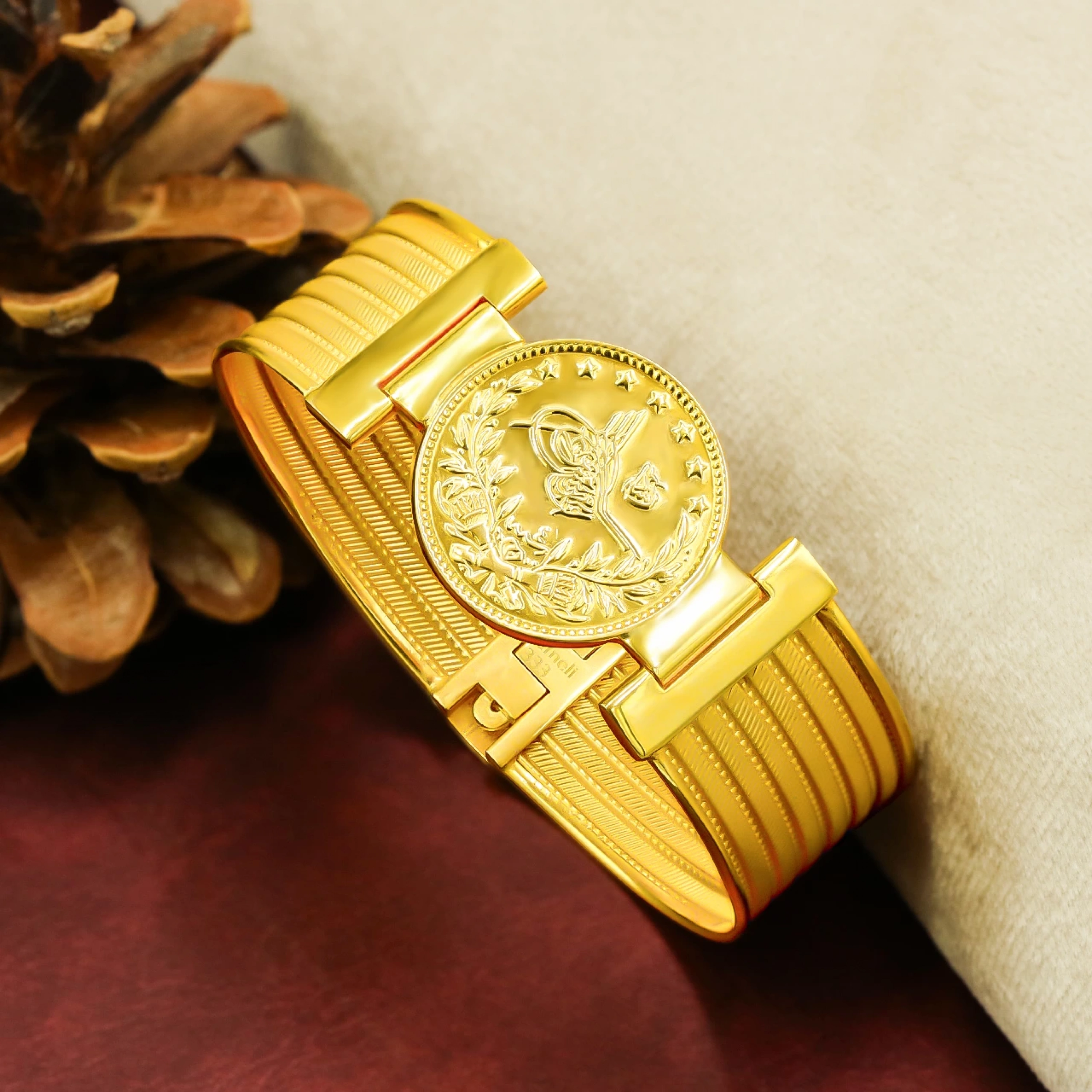 Baskı Reşat 8 Ayar Kelepçe Bilezik