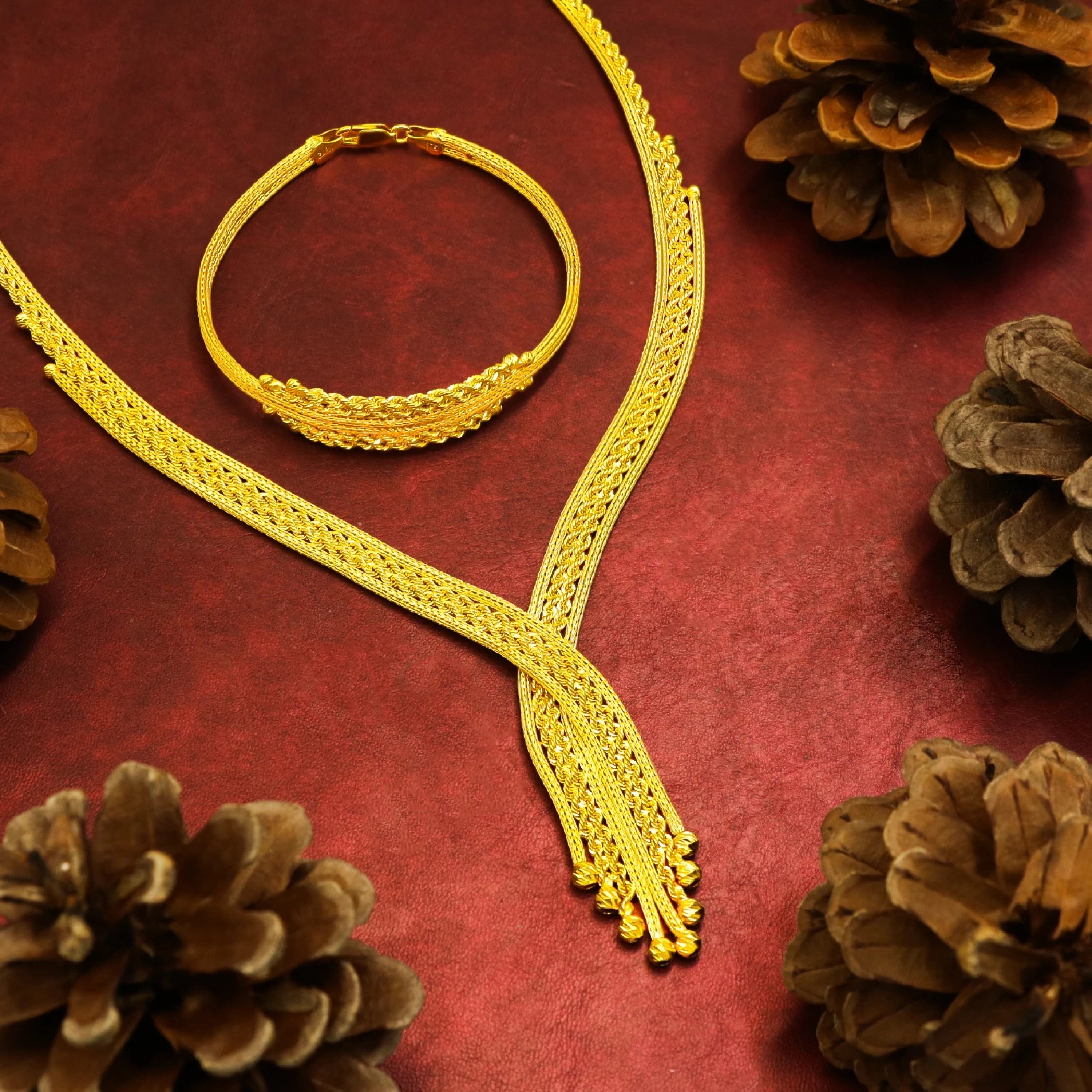 Örgü Dorika Model 8 Ayar Altın Set