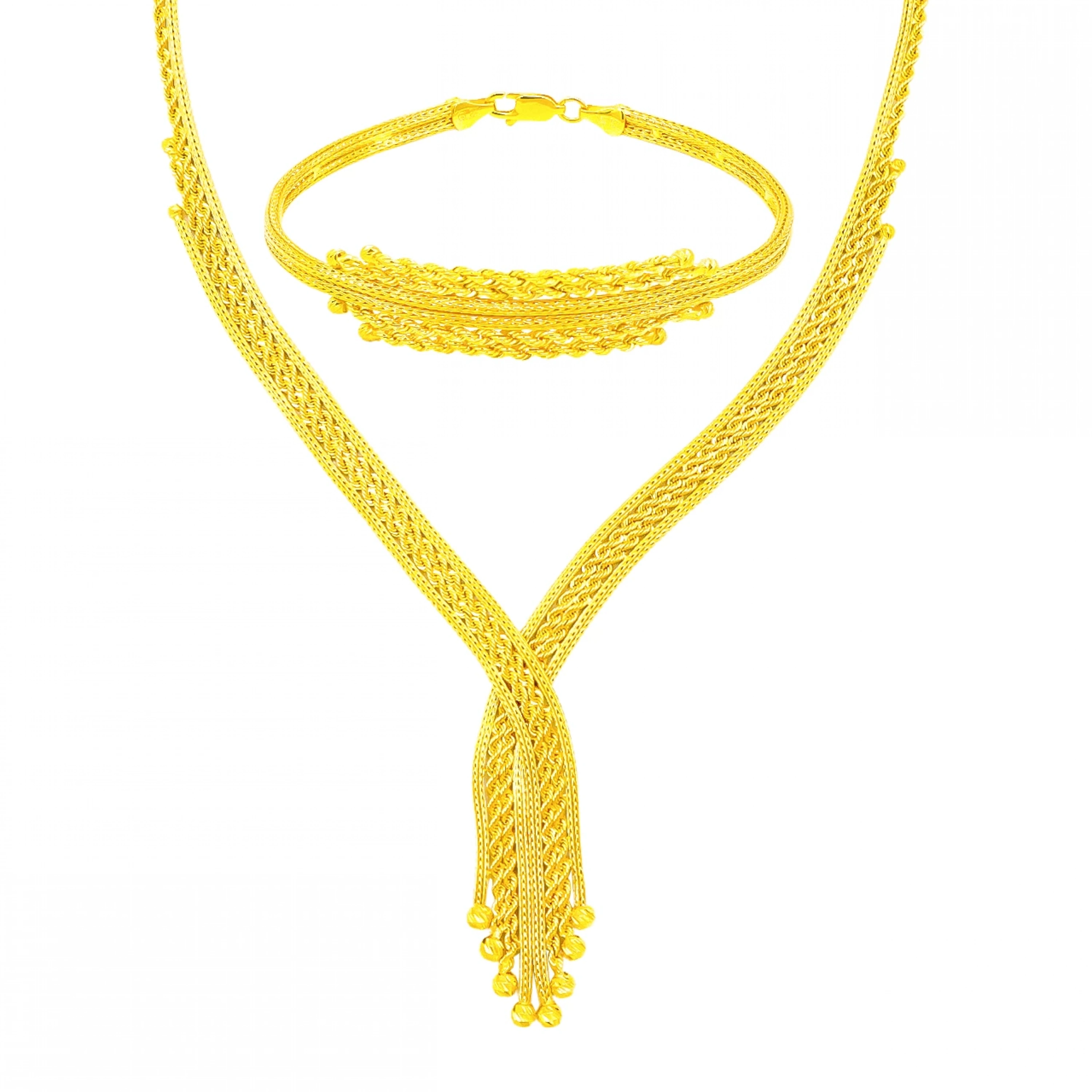 Örgü Dorika Model 8 Ayar Altın Set