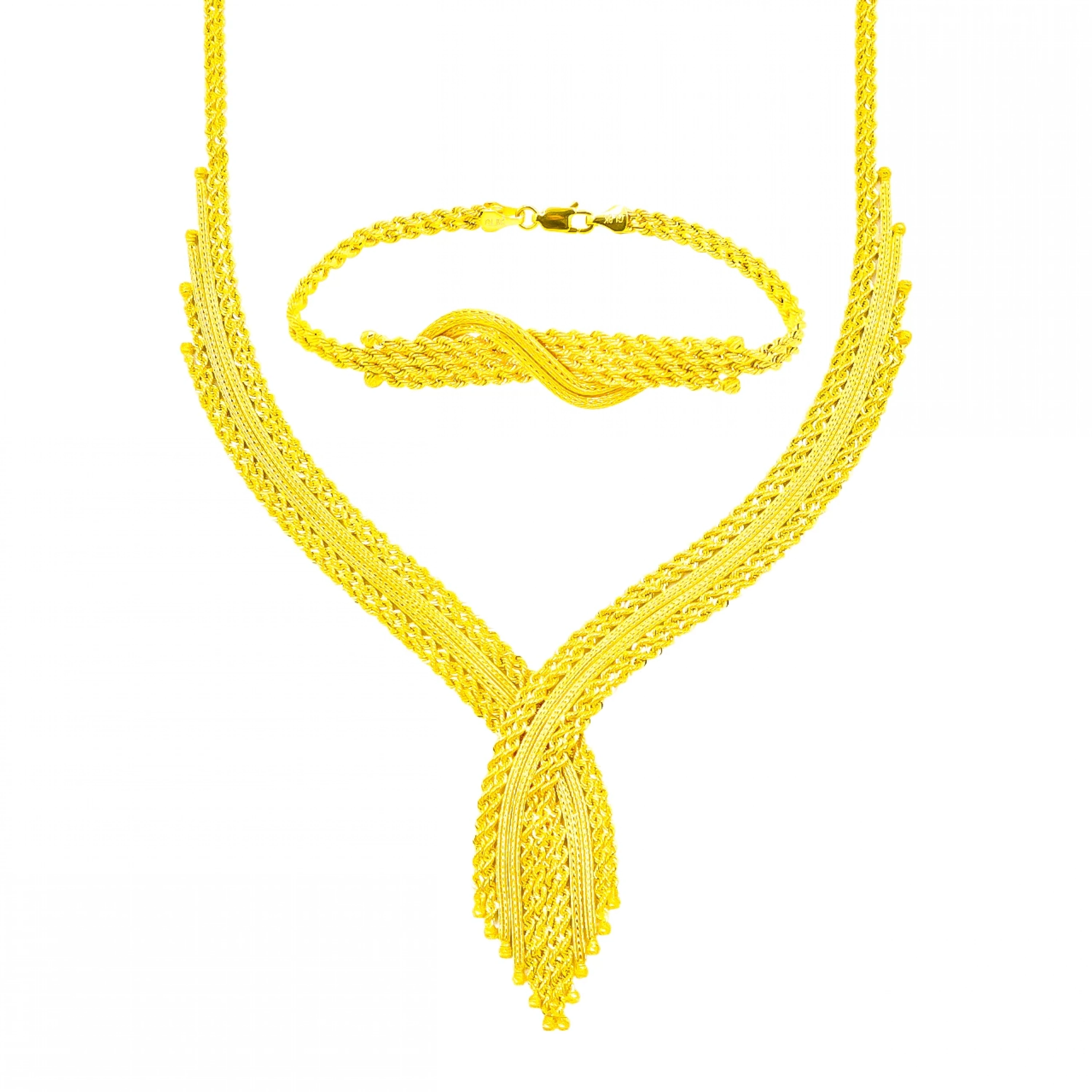 Örgü Dorika Model 8 Ayar Altın Set