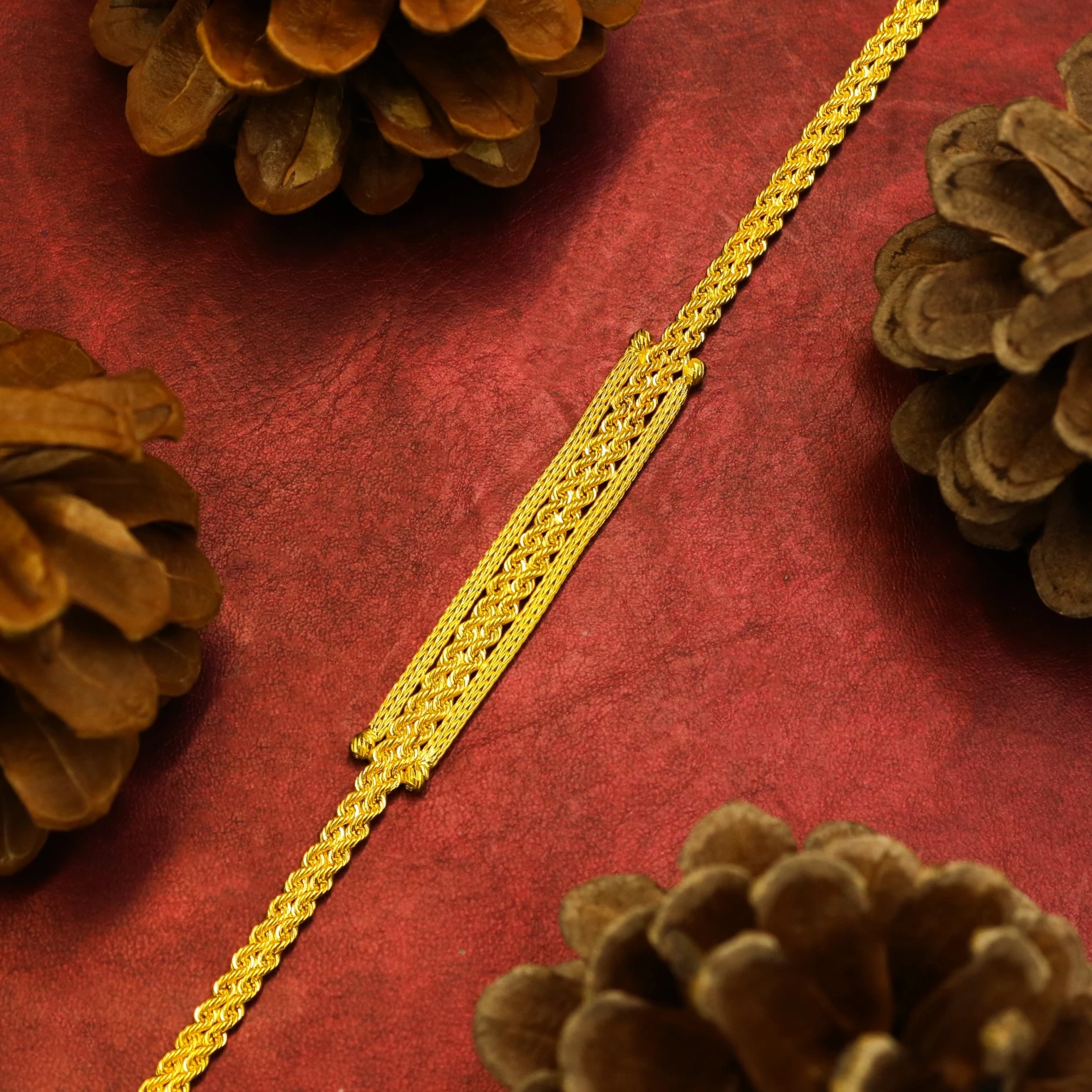 Örgü Hasır Model 8 Ayar Altın Set