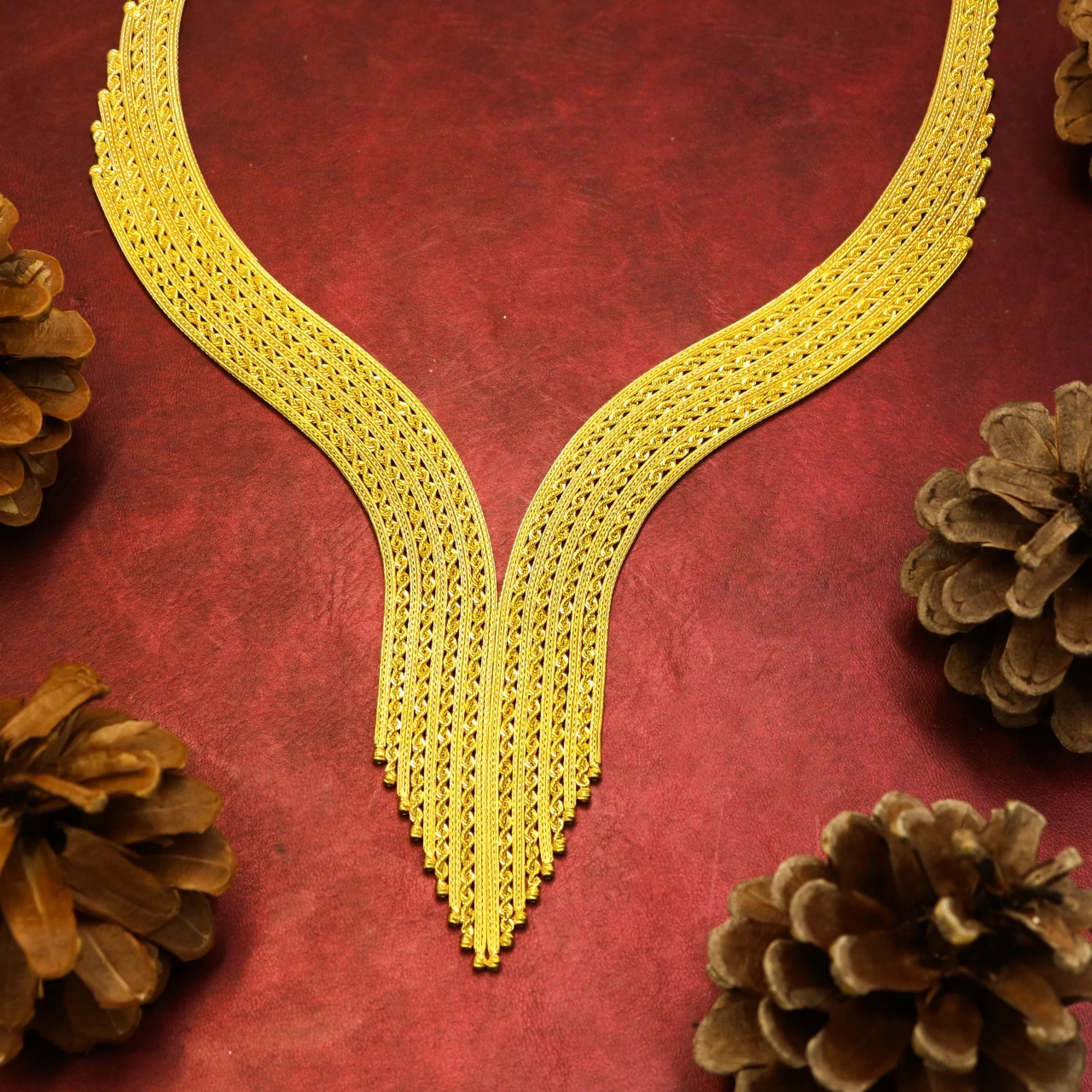 Örgü Model 8 Ayar Altın Set