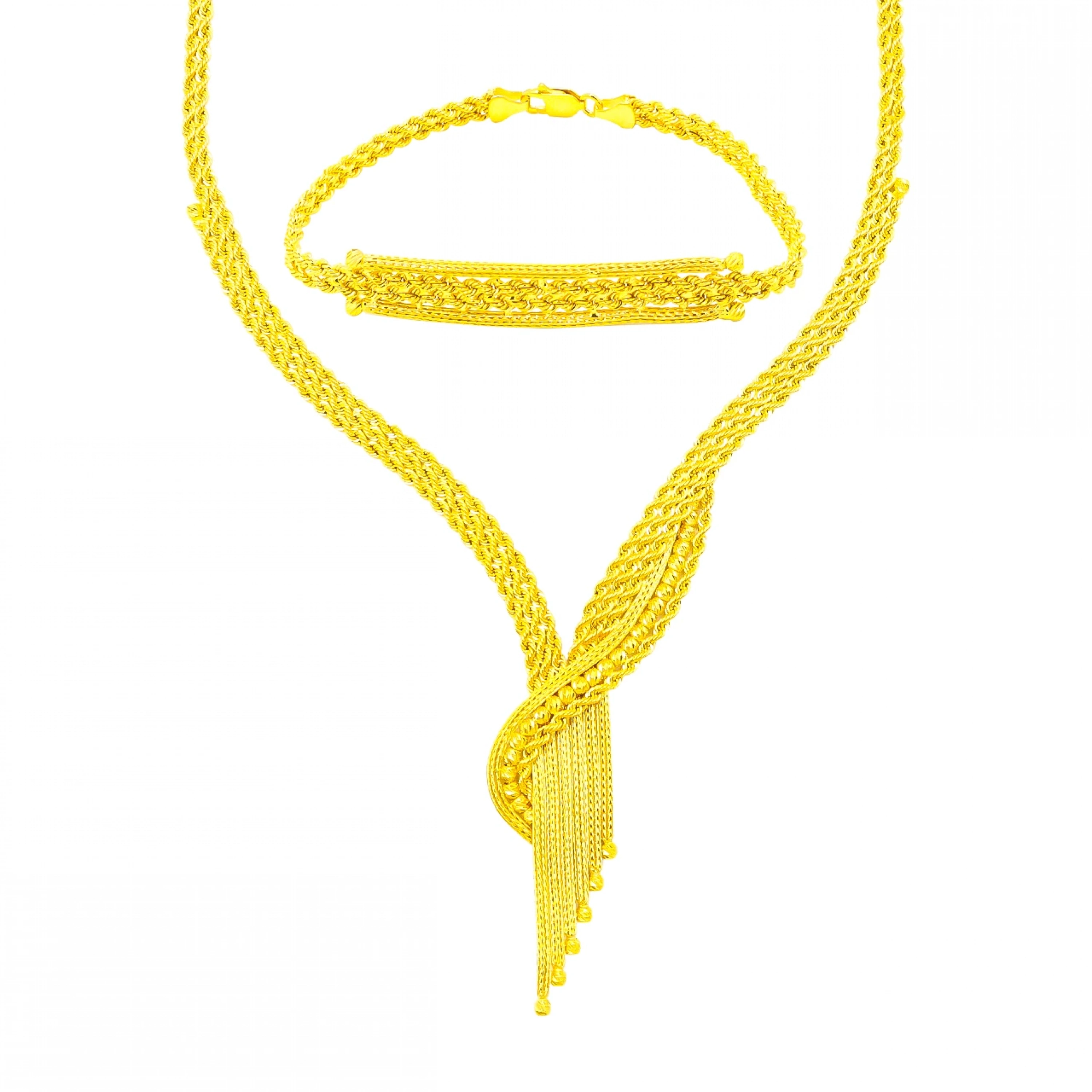 Örgü Hasır Model 8 Ayar Altın Set