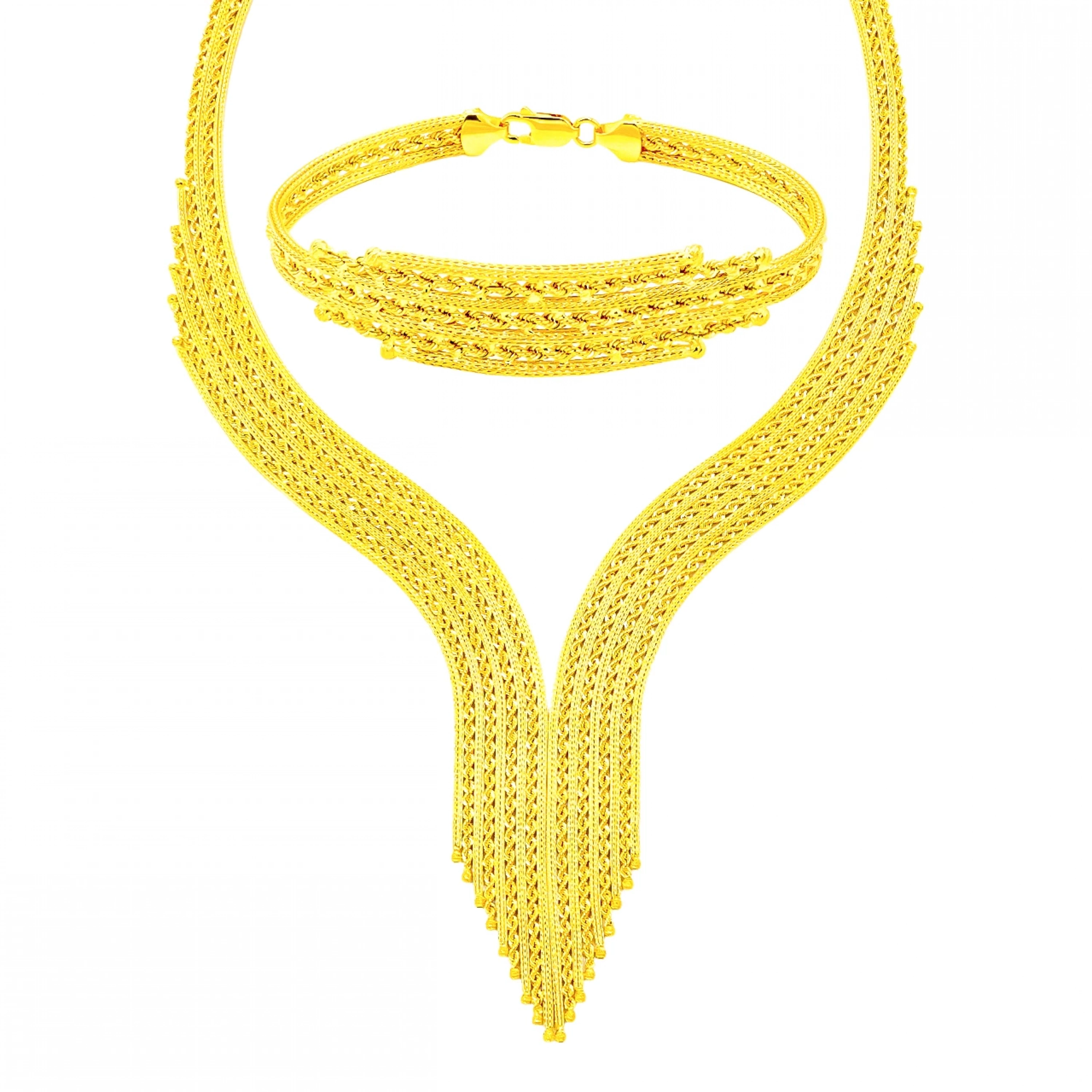 Örgü Model 8 Ayar Altın Set