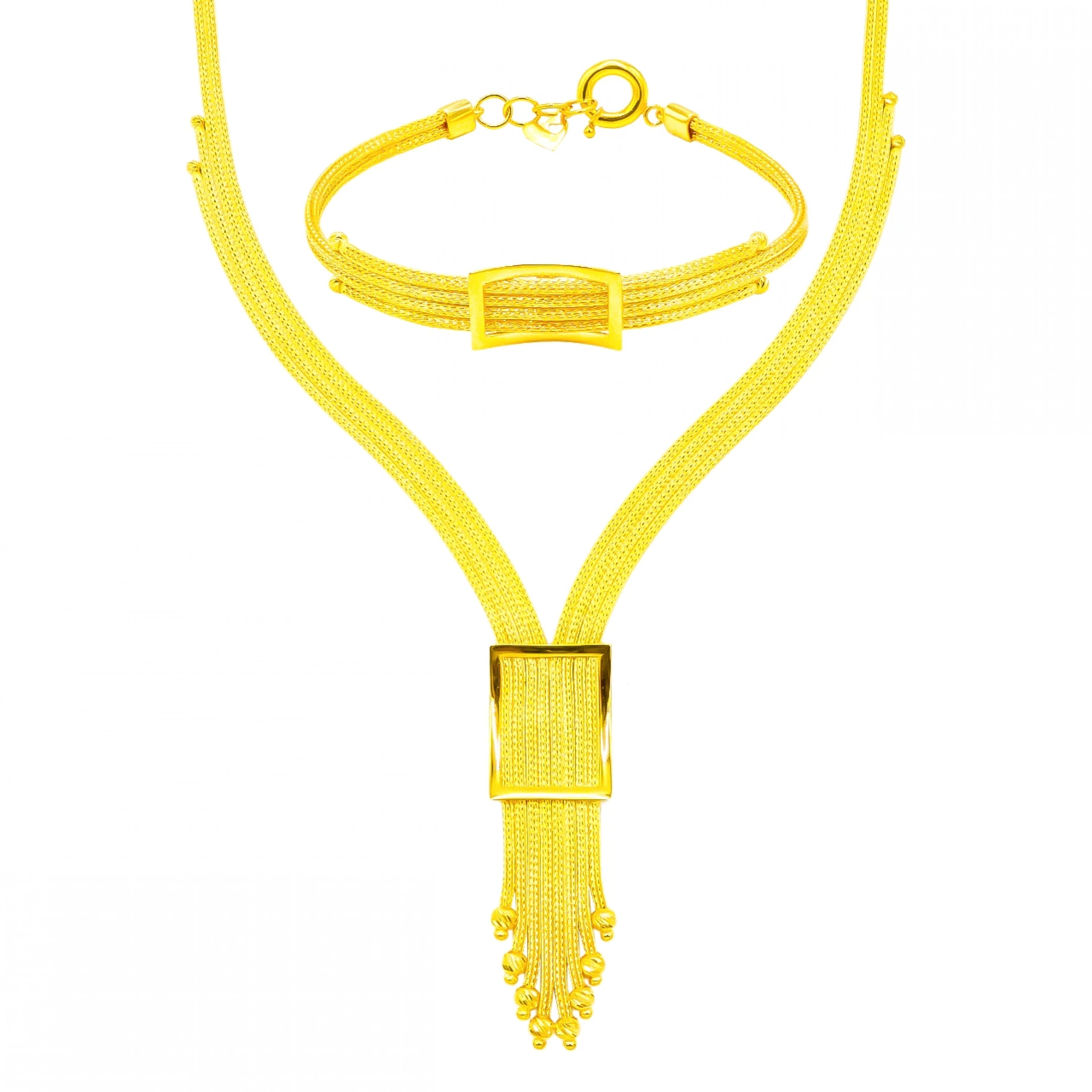 Hasır Tokalı Model 14 Ayar Altın Set