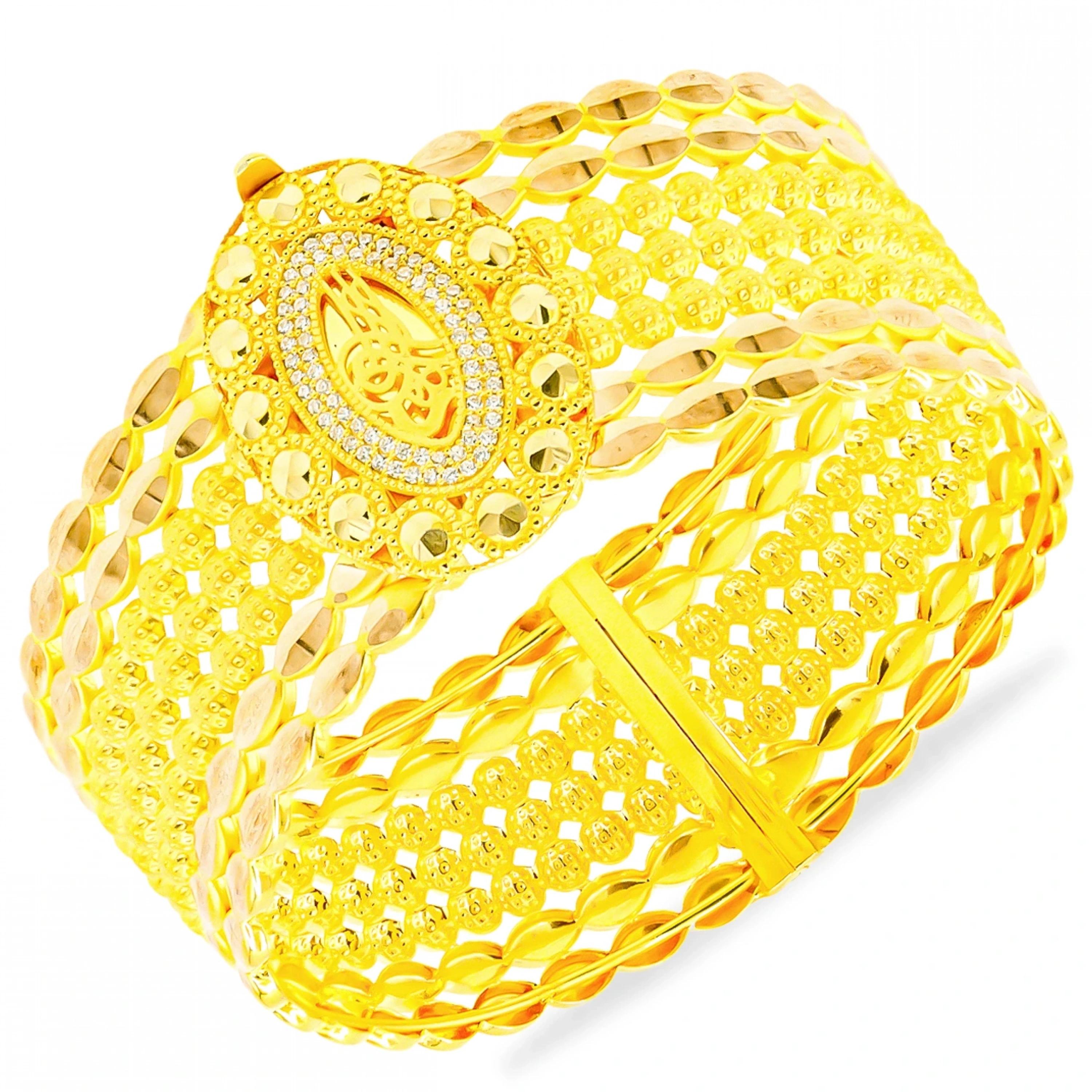 Örgü Toplu Model 8 Ayar Kelepçe Bilezik