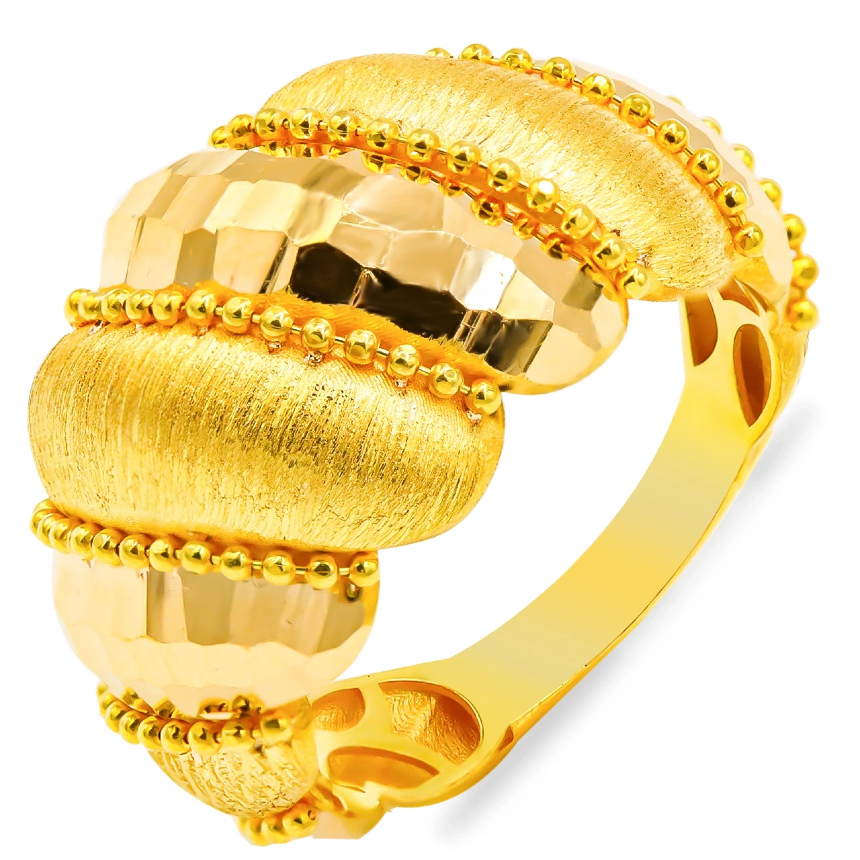 Dorika Toplu Burgu 22 Ayar Altın Yüzük