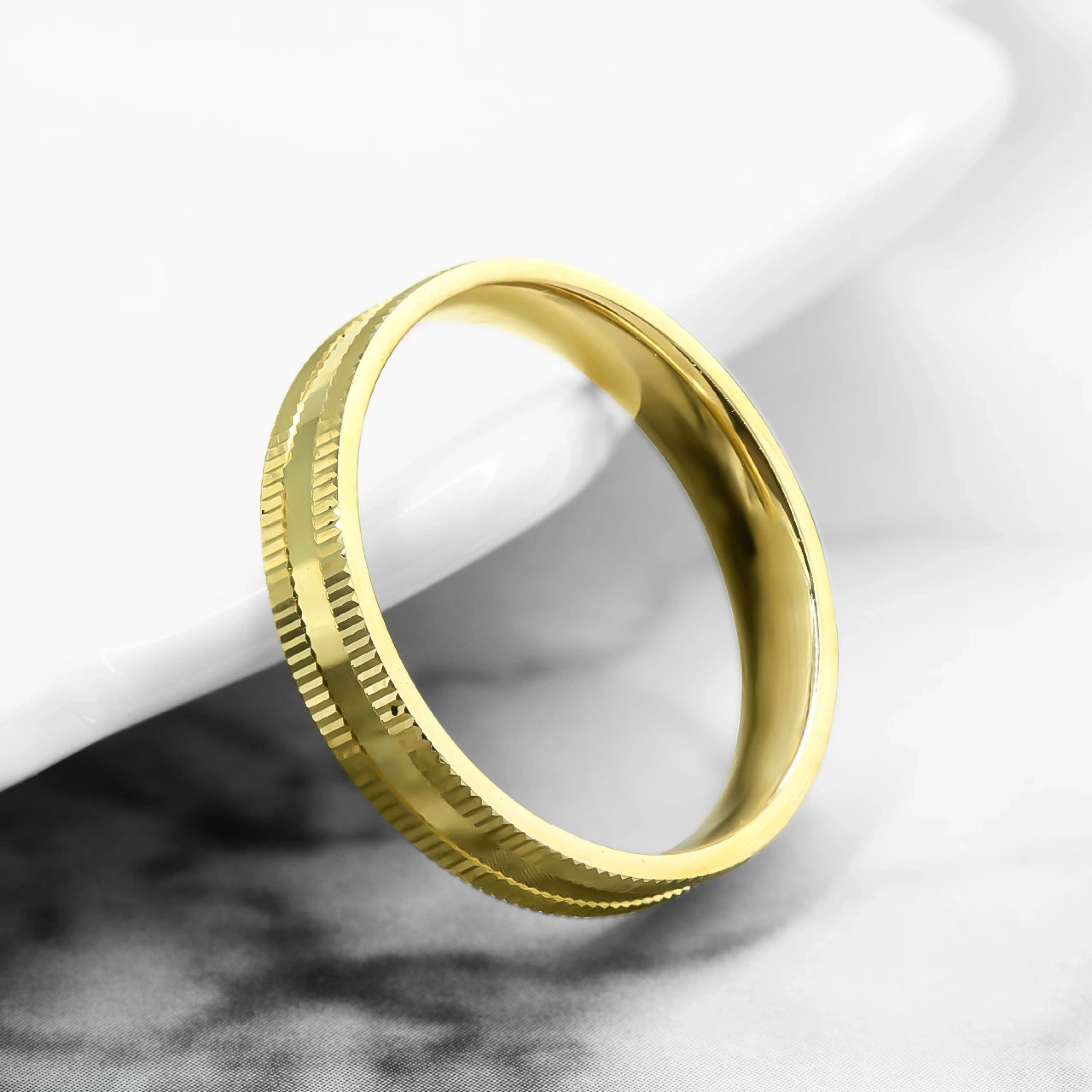 Modern Tasarım 14 Ayar Altın Alyans