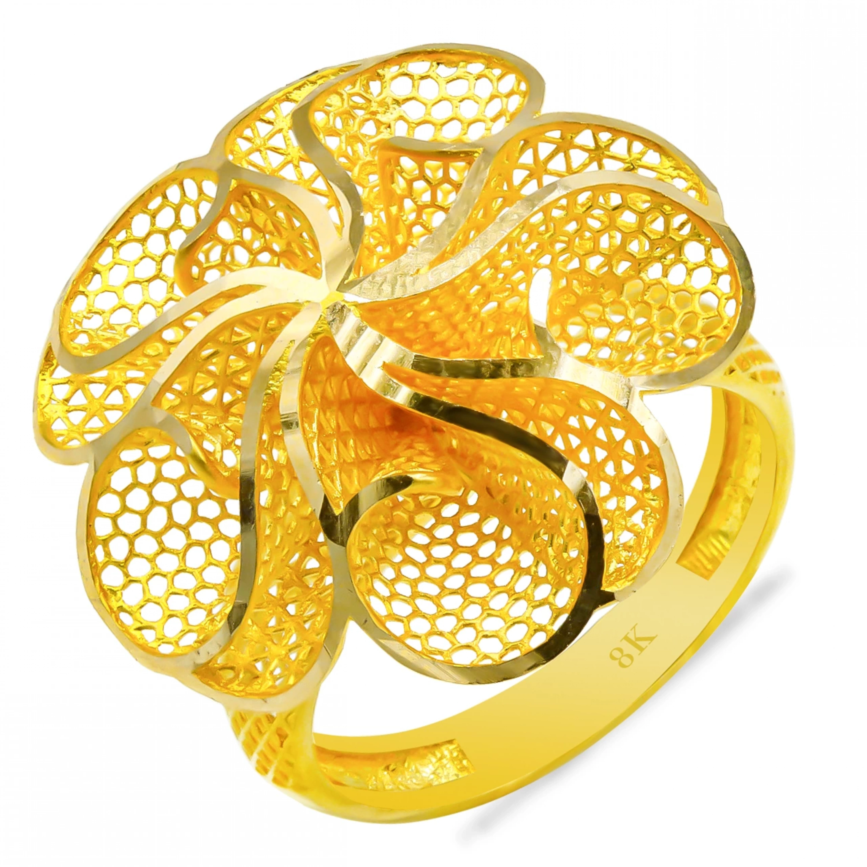 Özel Tasarım 8 Ayar Altın Yüzük