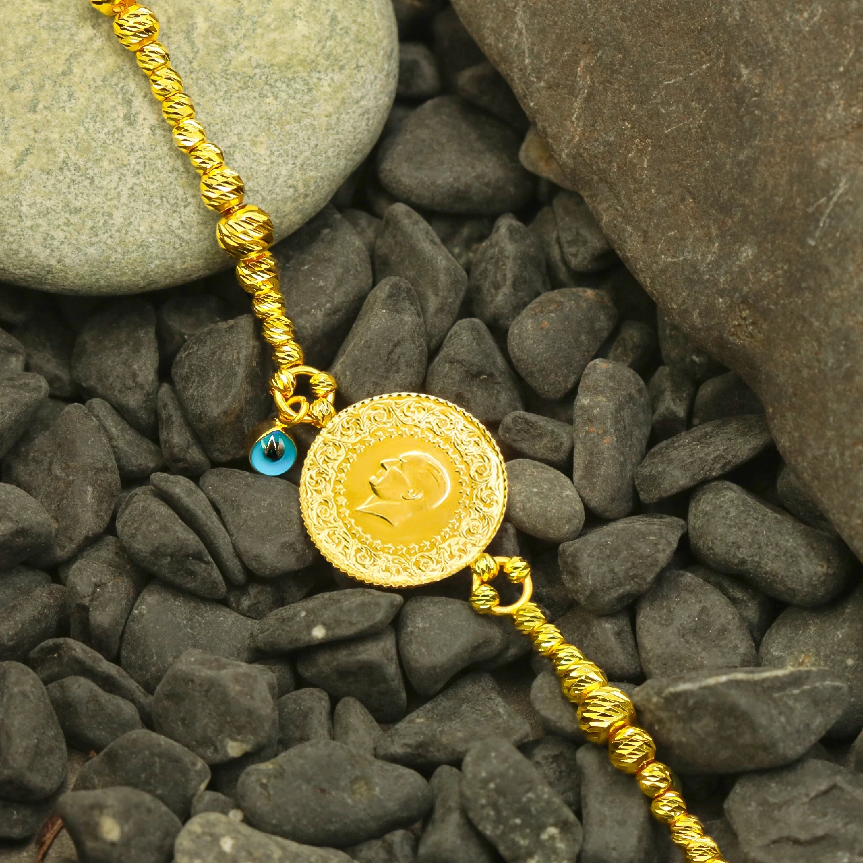 Dorika Çeyrekli 14 Ayar Altın Bileklik