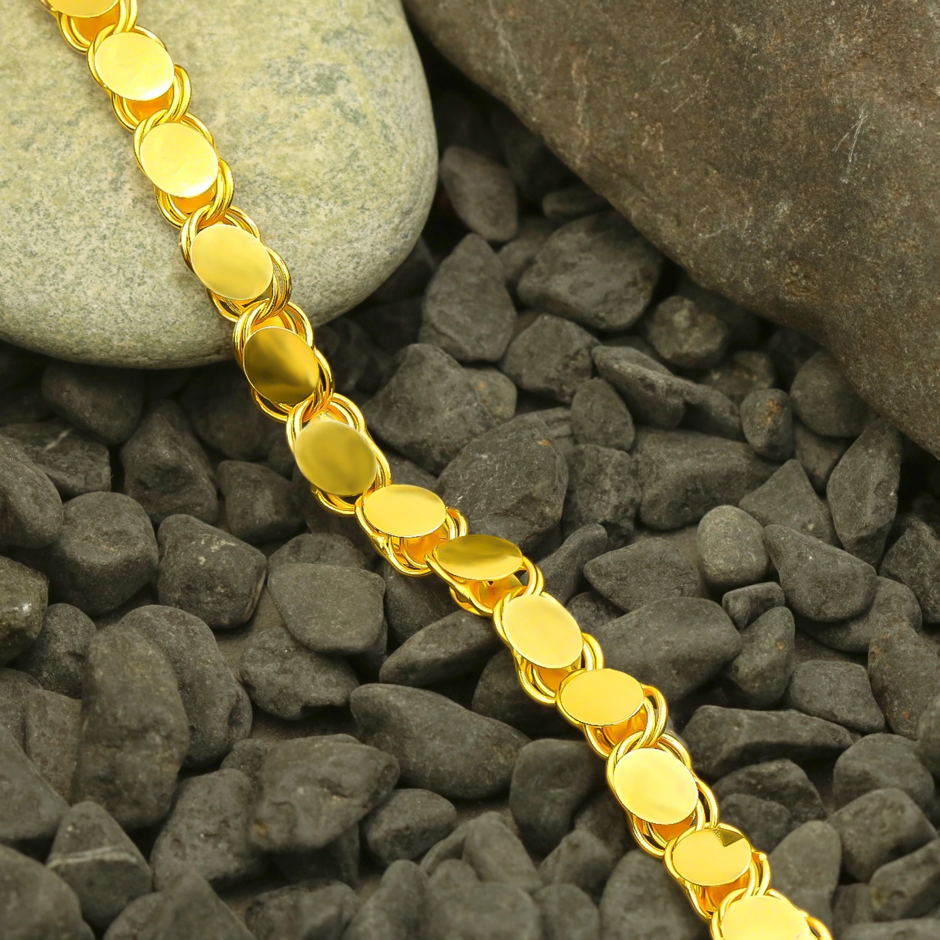 Pullu 22 Ayar Altın Bileklik