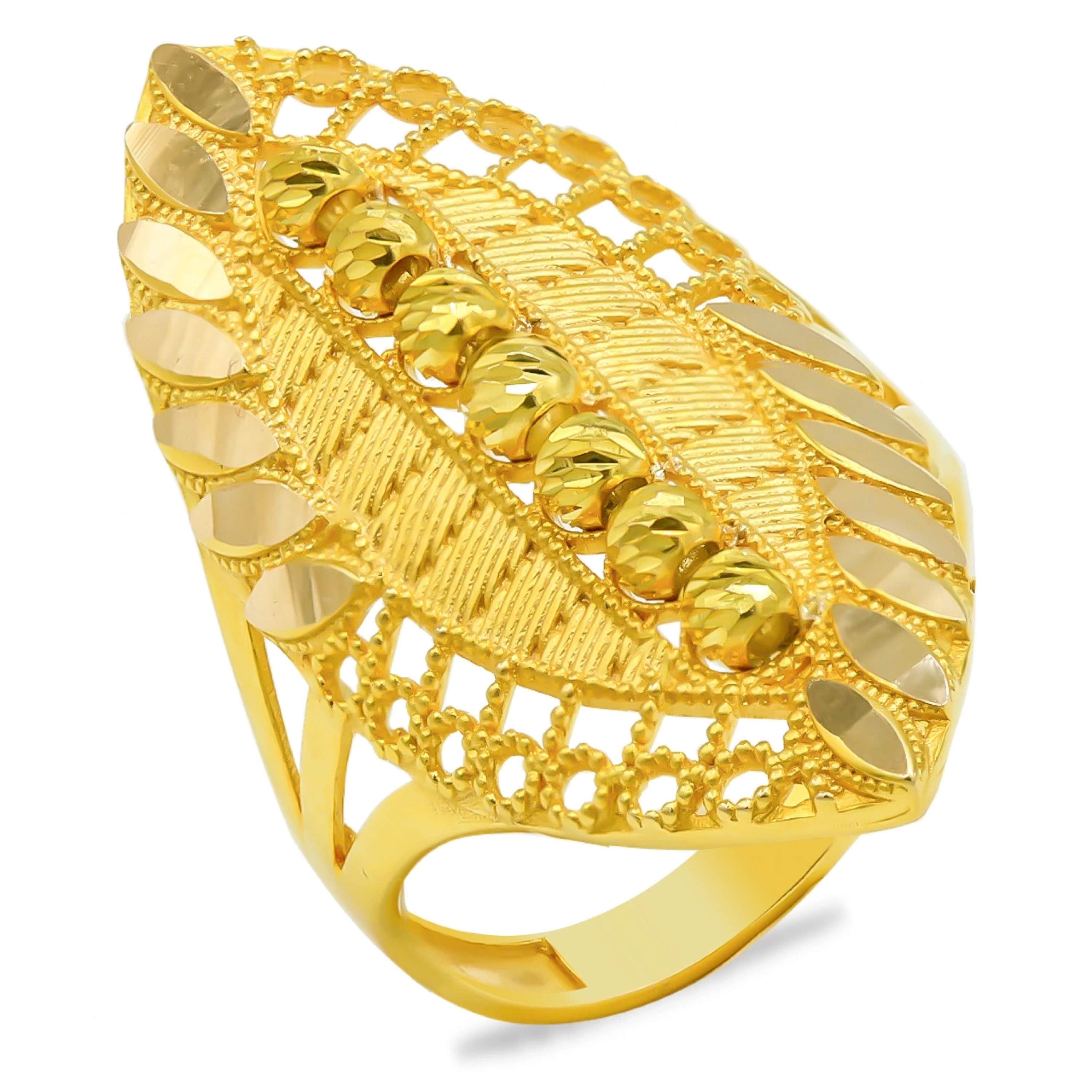 Özel Tasarım Telkari 14 Ayar Altın Yüzük