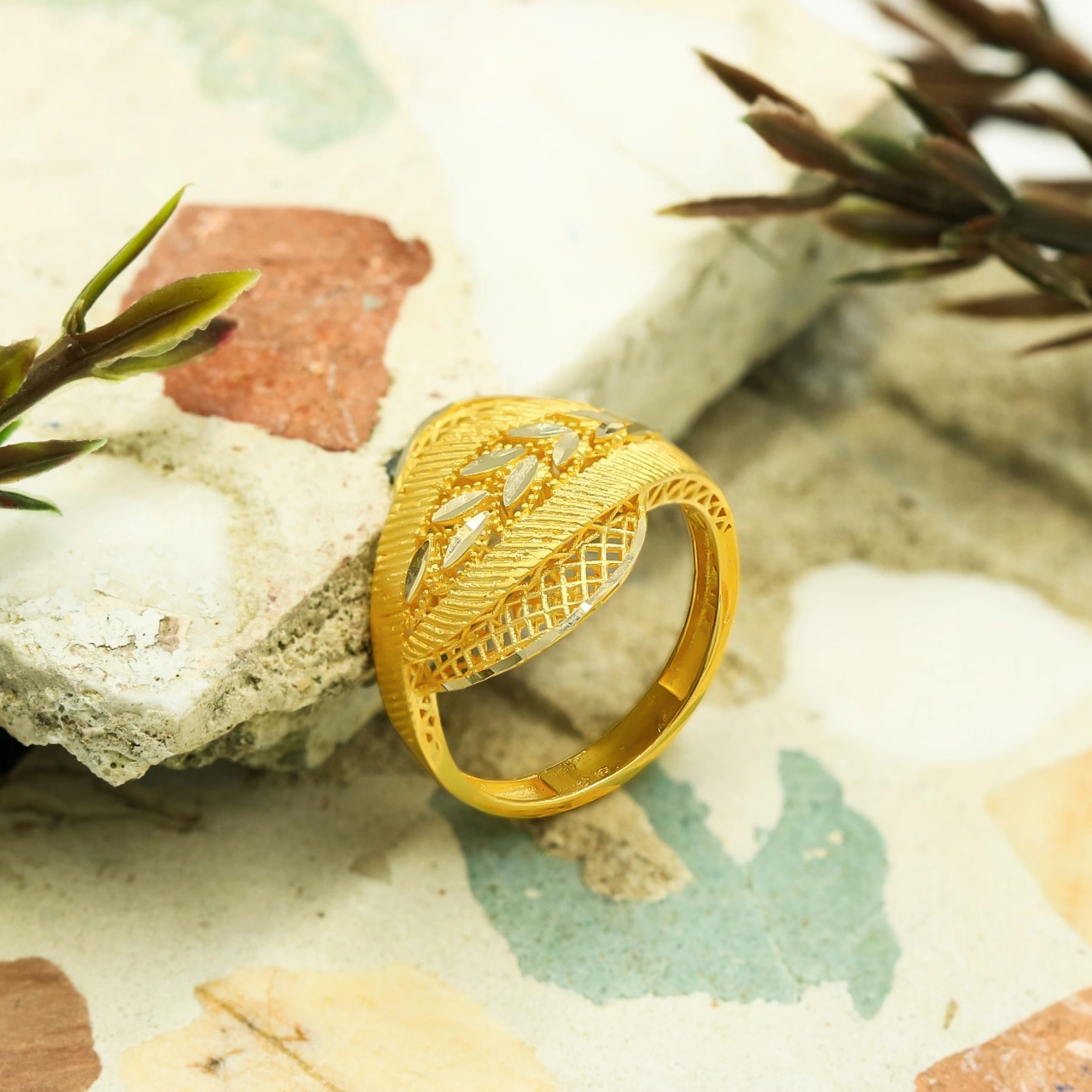 Özel Tasarım Telkari 14 Ayar Altın Yüzük