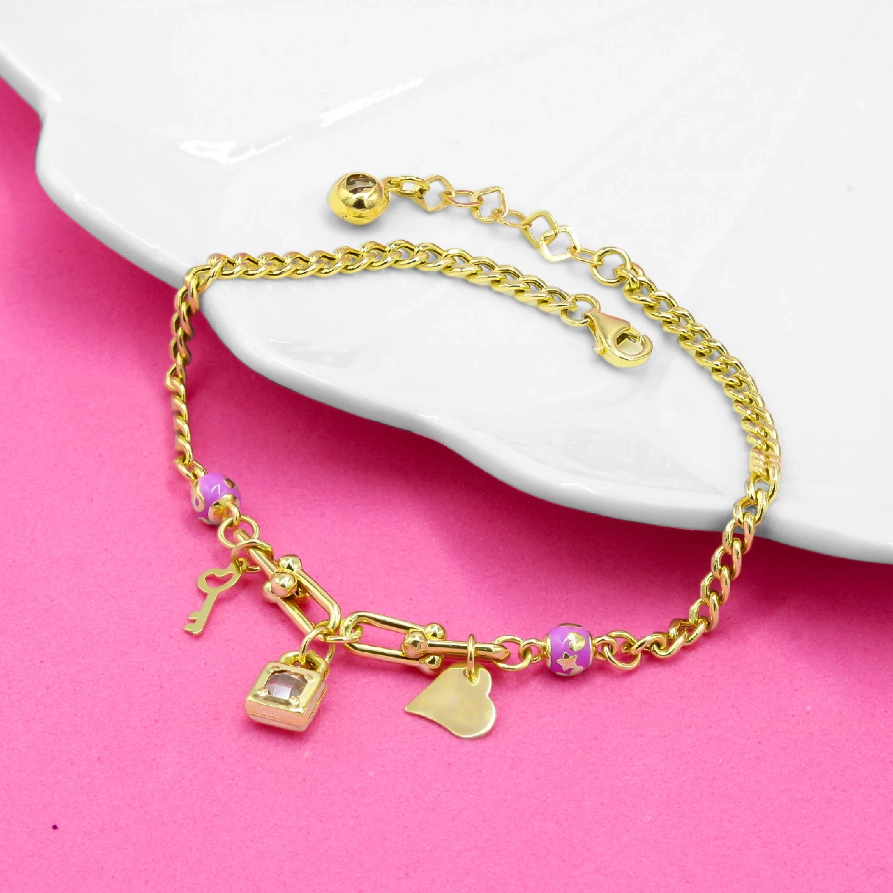 Panndora Model 14 Ayar Altın Bileklik