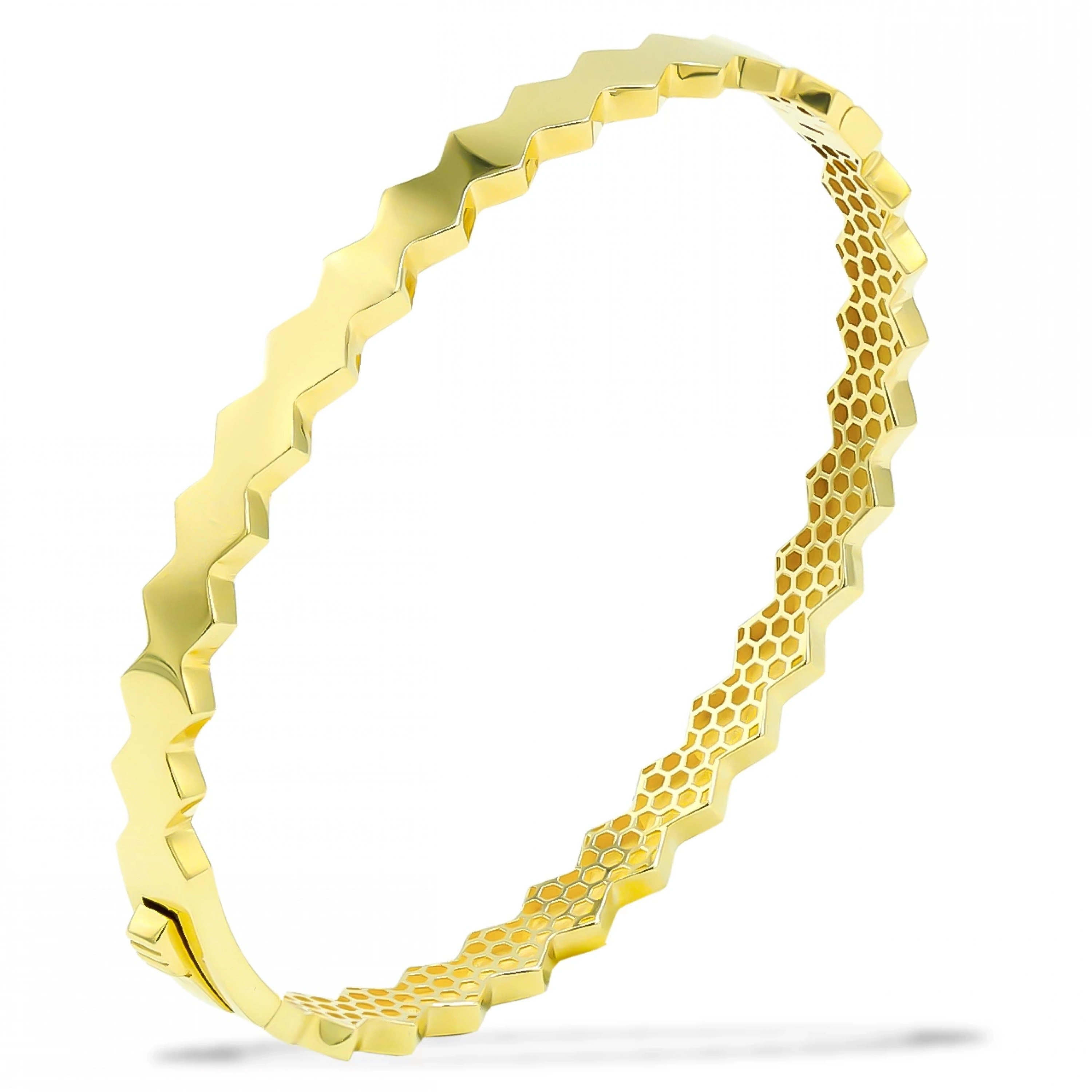 Taşsız Burgu 14 Ayar Kelepçe Bilezik