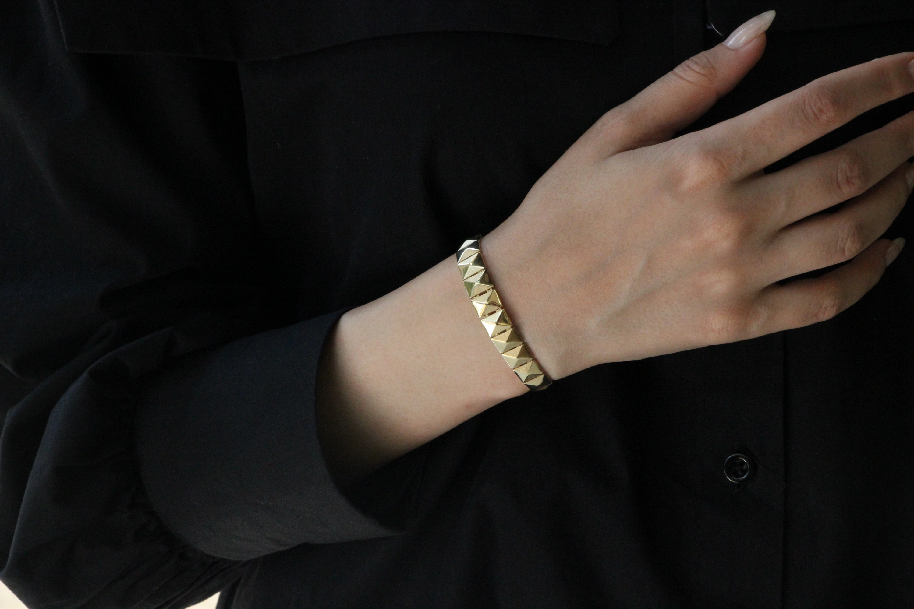 Piramit 14 Ayar Altın Bileklik