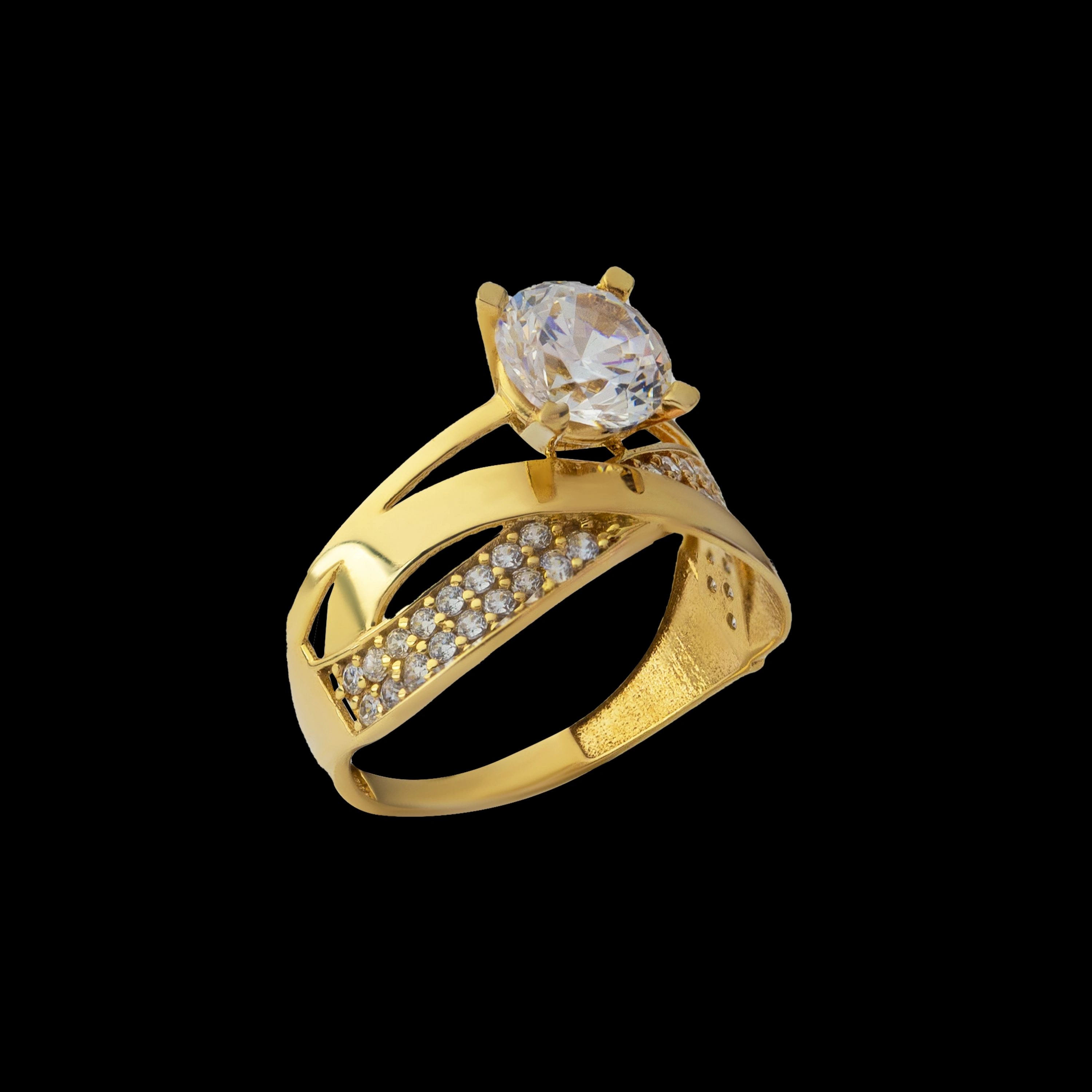 Tektaş Sonsuzluk Kesim 8 Ayar Altın Yüzük