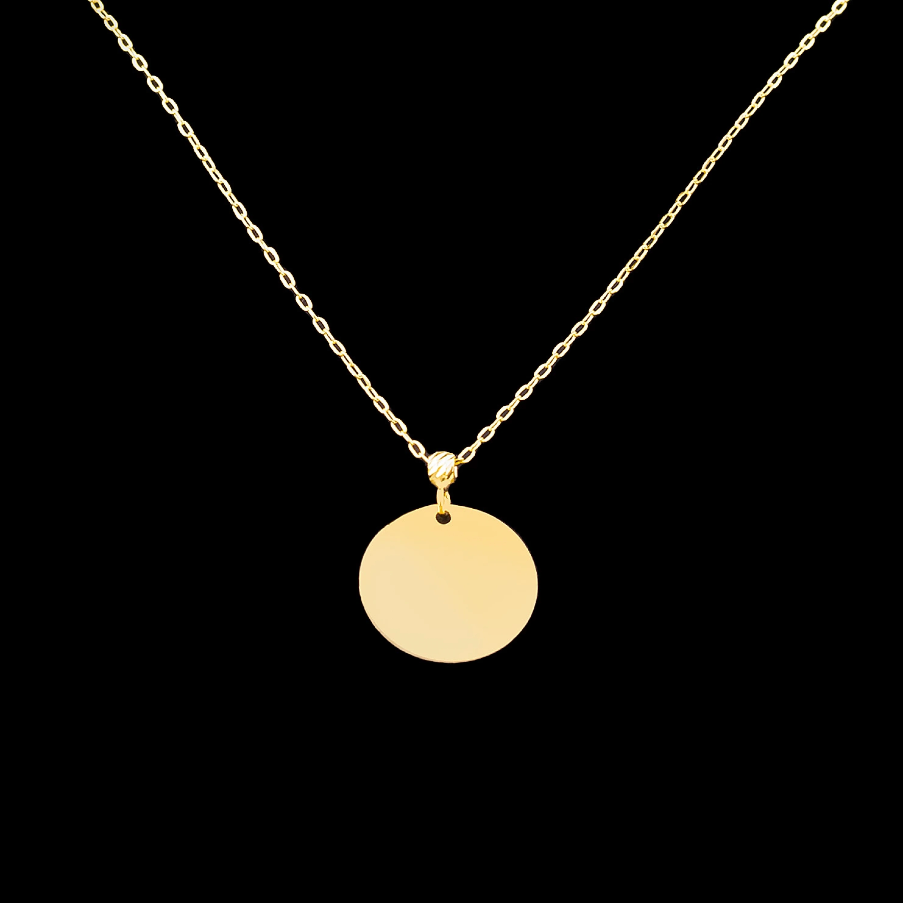 Plaka 14 Ayar Altın Kolye