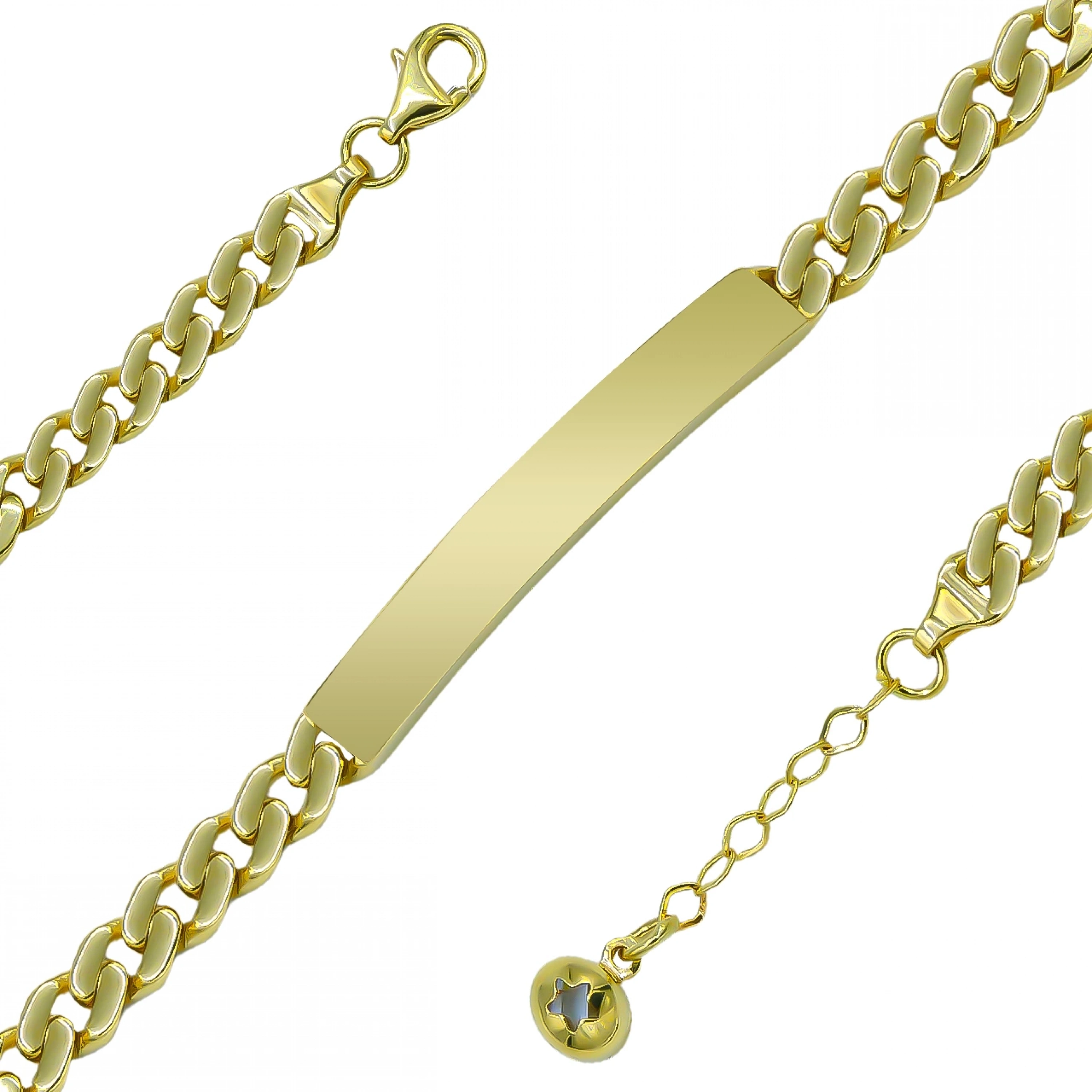 Plakalı Gurmet 14 Ayar Altın Bileklik