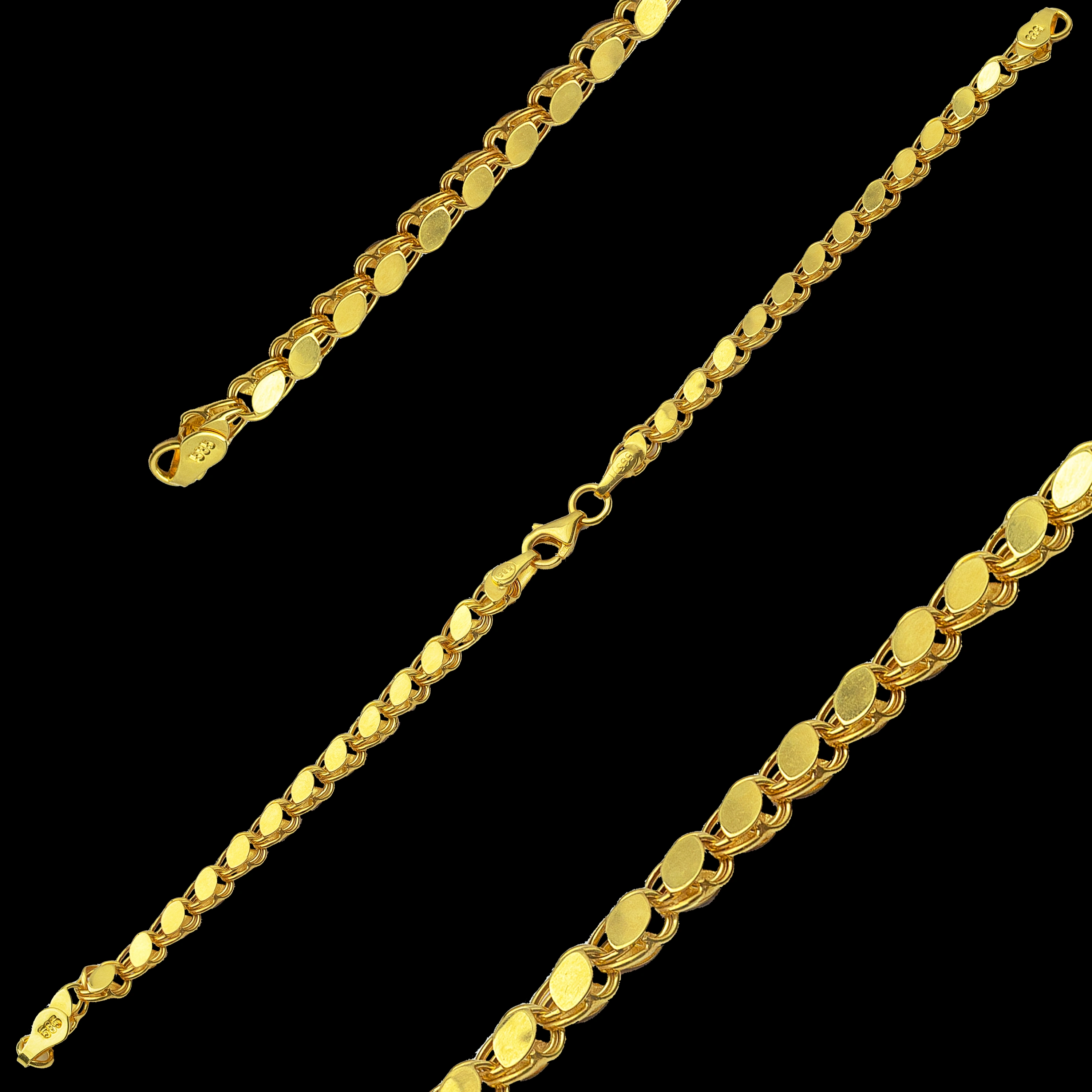 Pullu 14 Ayar Altın Bileklik