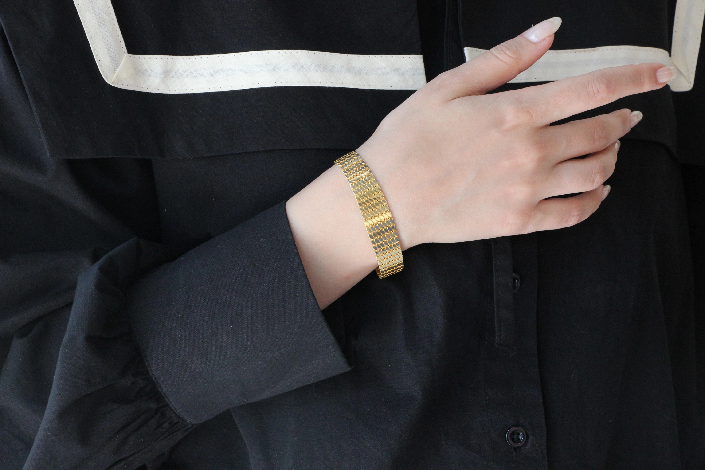 Pullu 14 Ayar Altın Bileklik