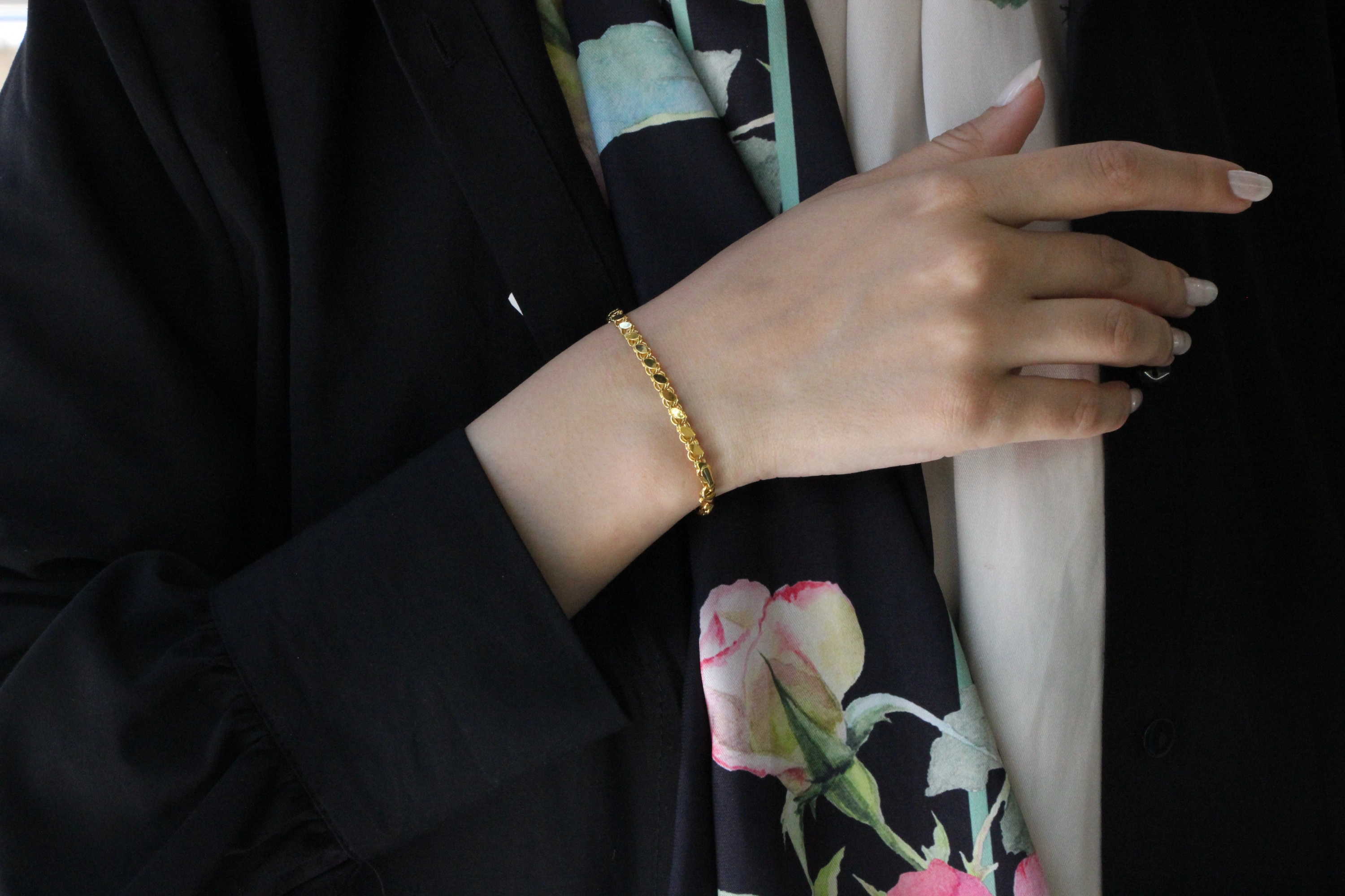 Pullu 14 Ayar Altın Bileklik