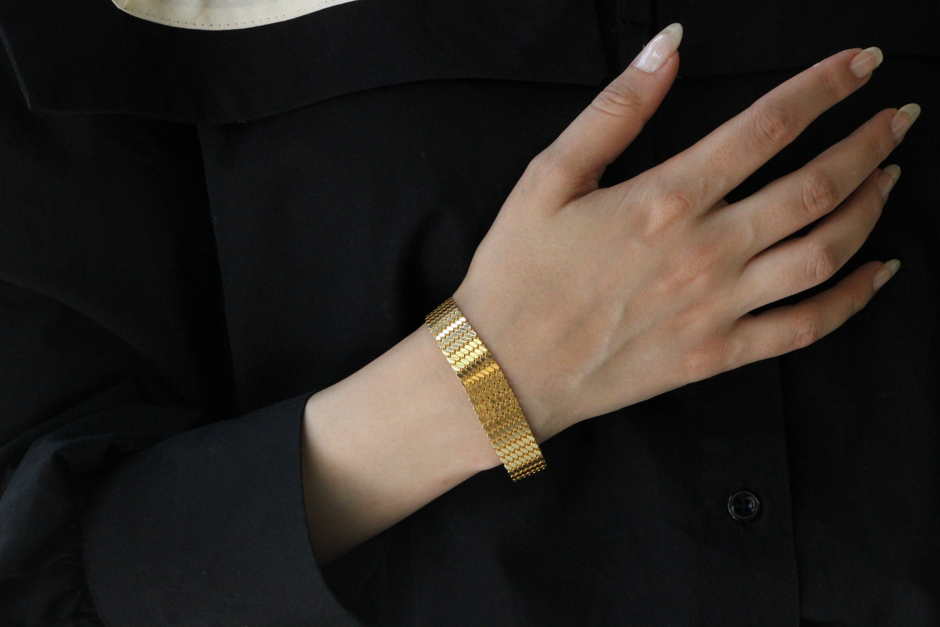 Pullu 14 Ayar Altın Bileklik