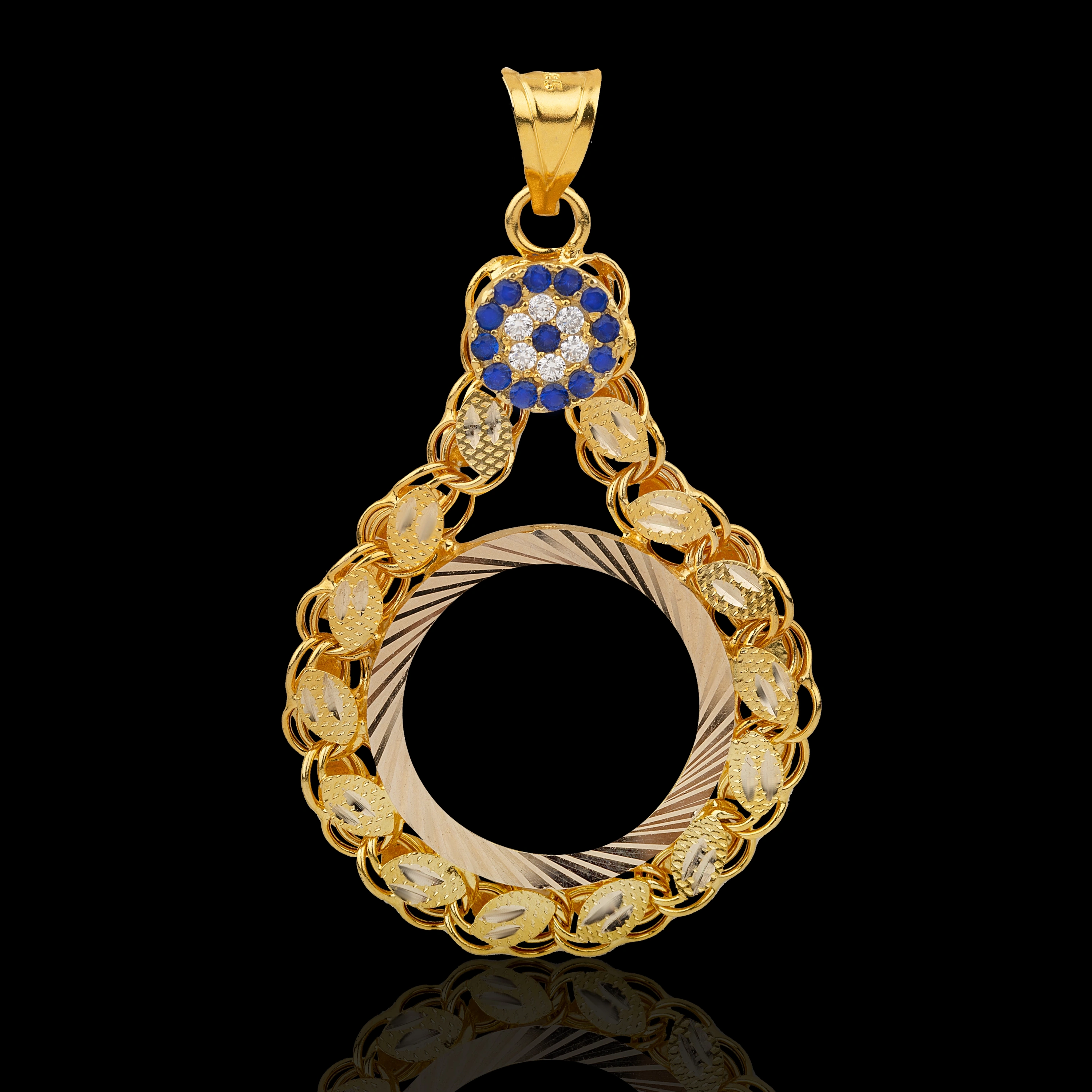 Pullu 14 Ayar Çeyrek Altın Çerçeve