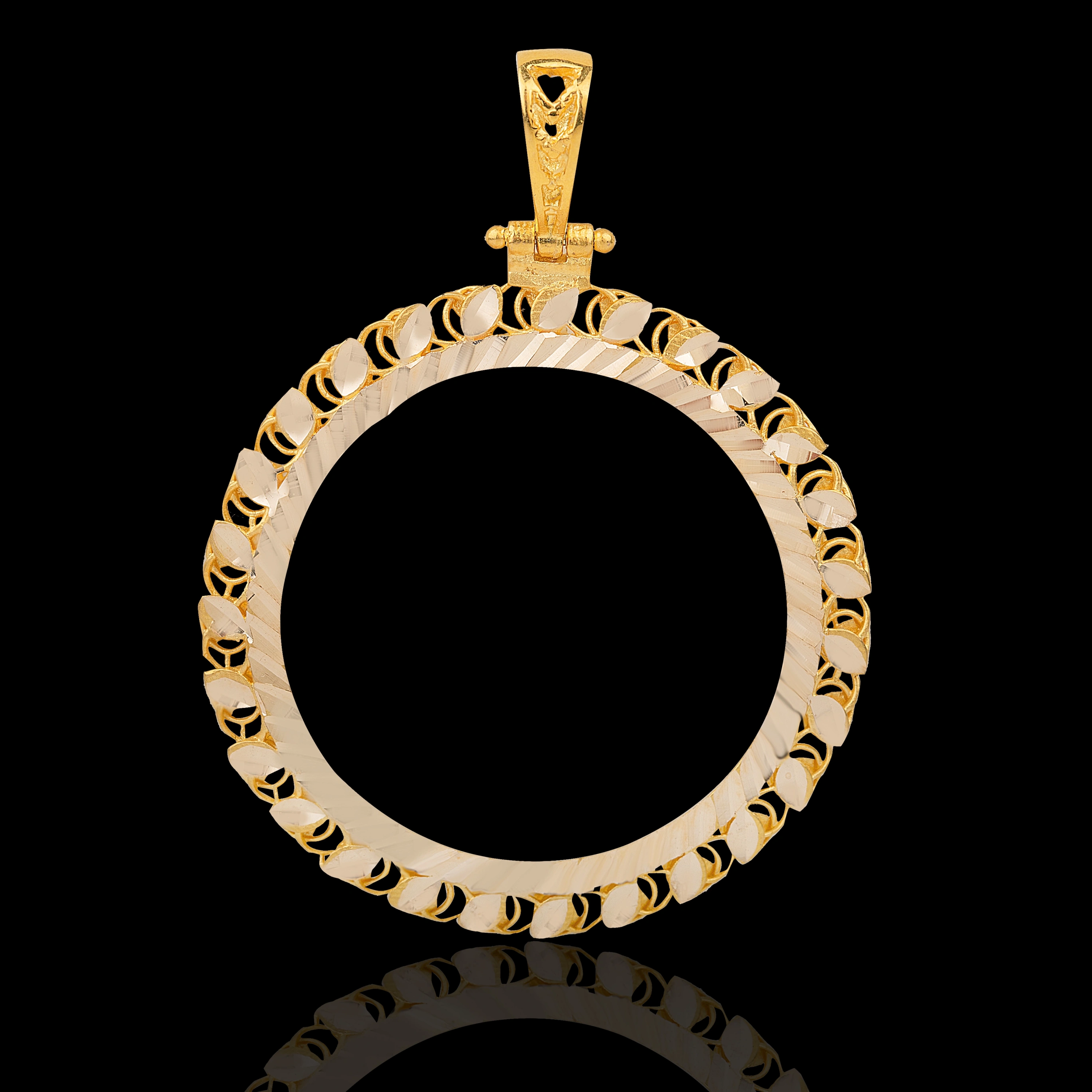 Pullu 14 Ayar Tam Altın Çerçeve