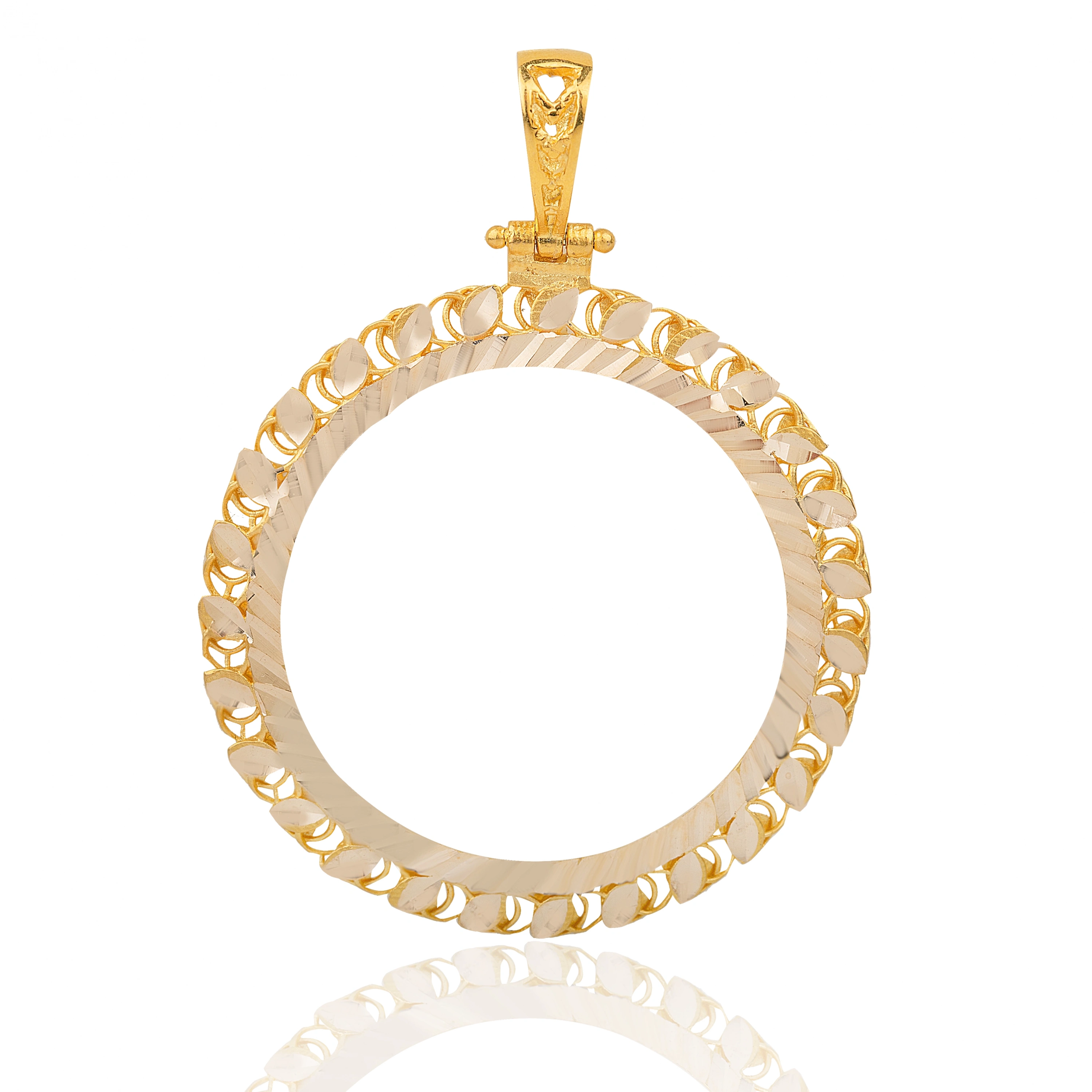 Pullu 14 Ayar Tam Altın Çerçeve