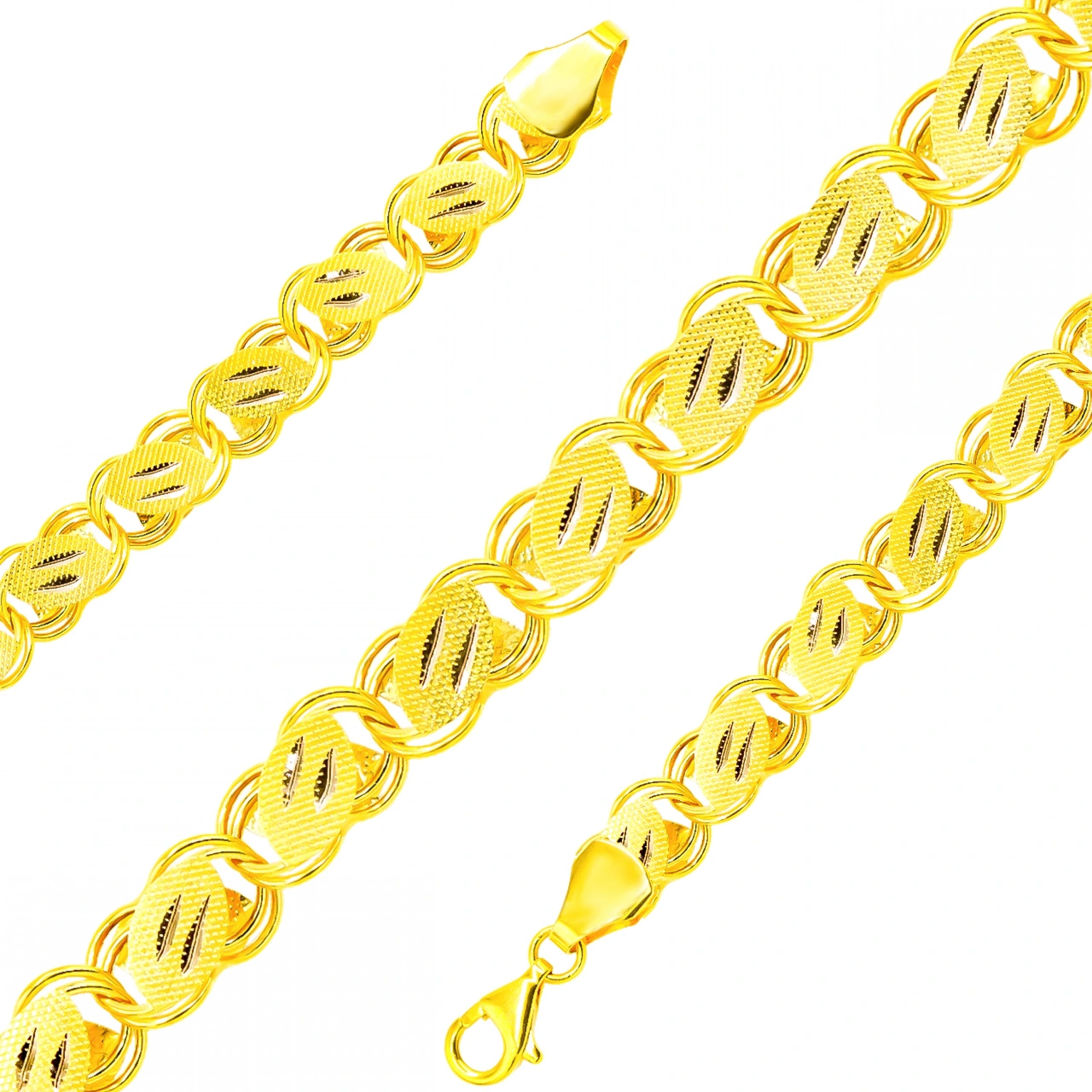 Pullu 14 Ayar Altın Bileklik