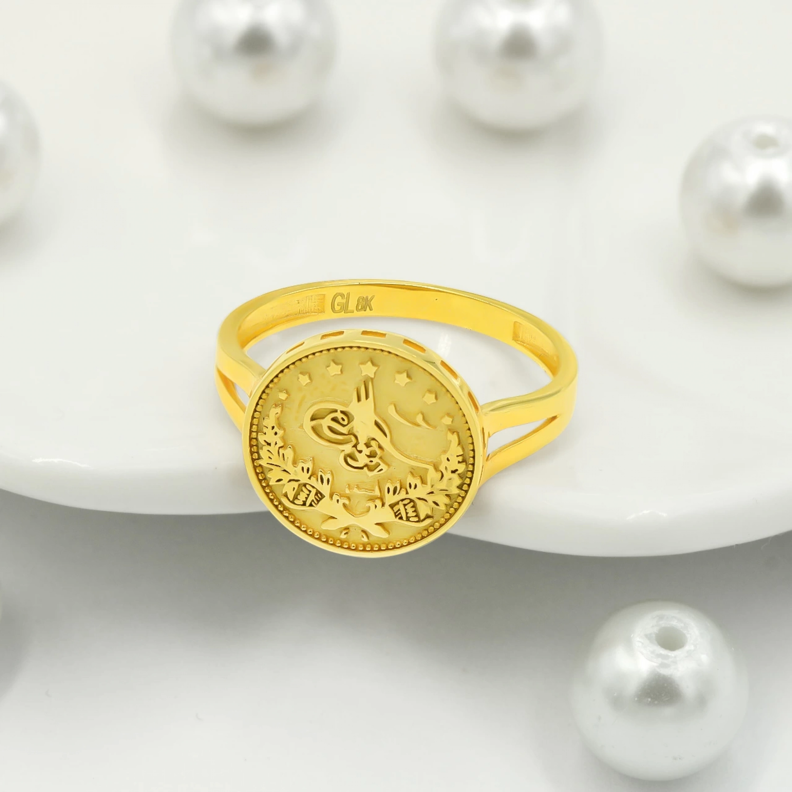 Reşat 8 Ayar Altın Yüzük