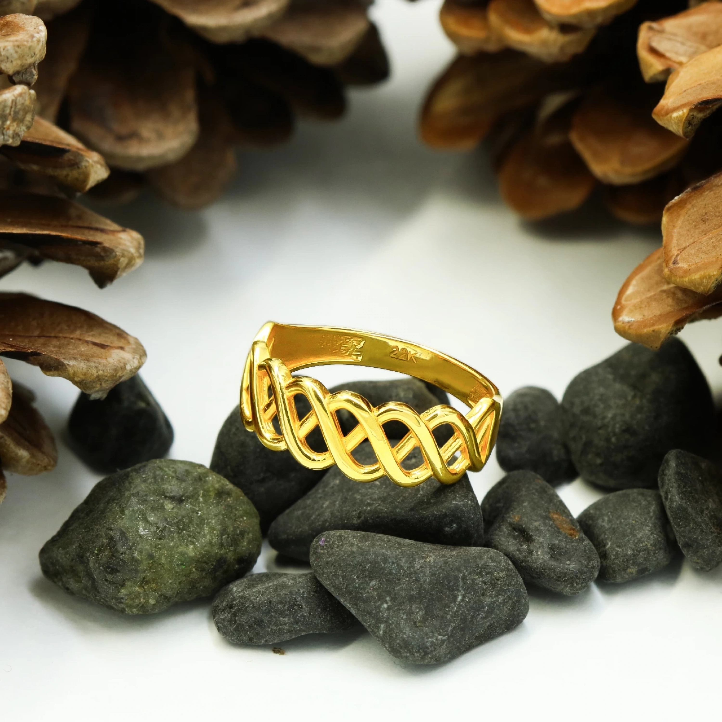 Özel Tasarım Fantezi 22 Ayar Altın Yüzük