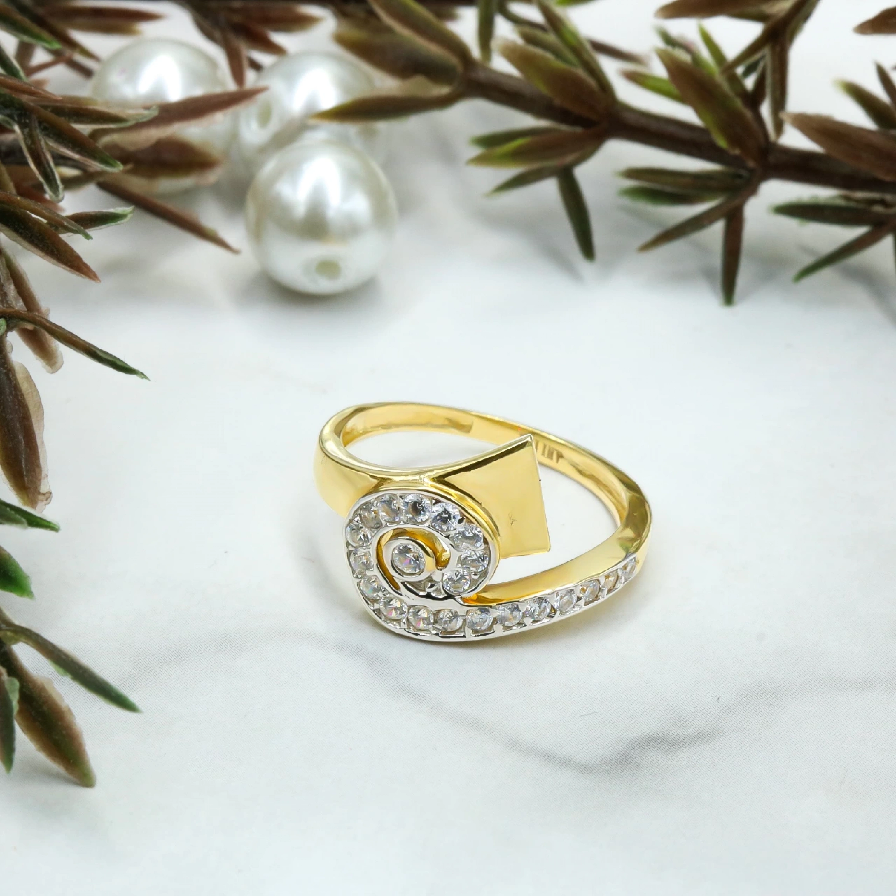 Salyangoz Model 14 Ayar Altın Yüzük