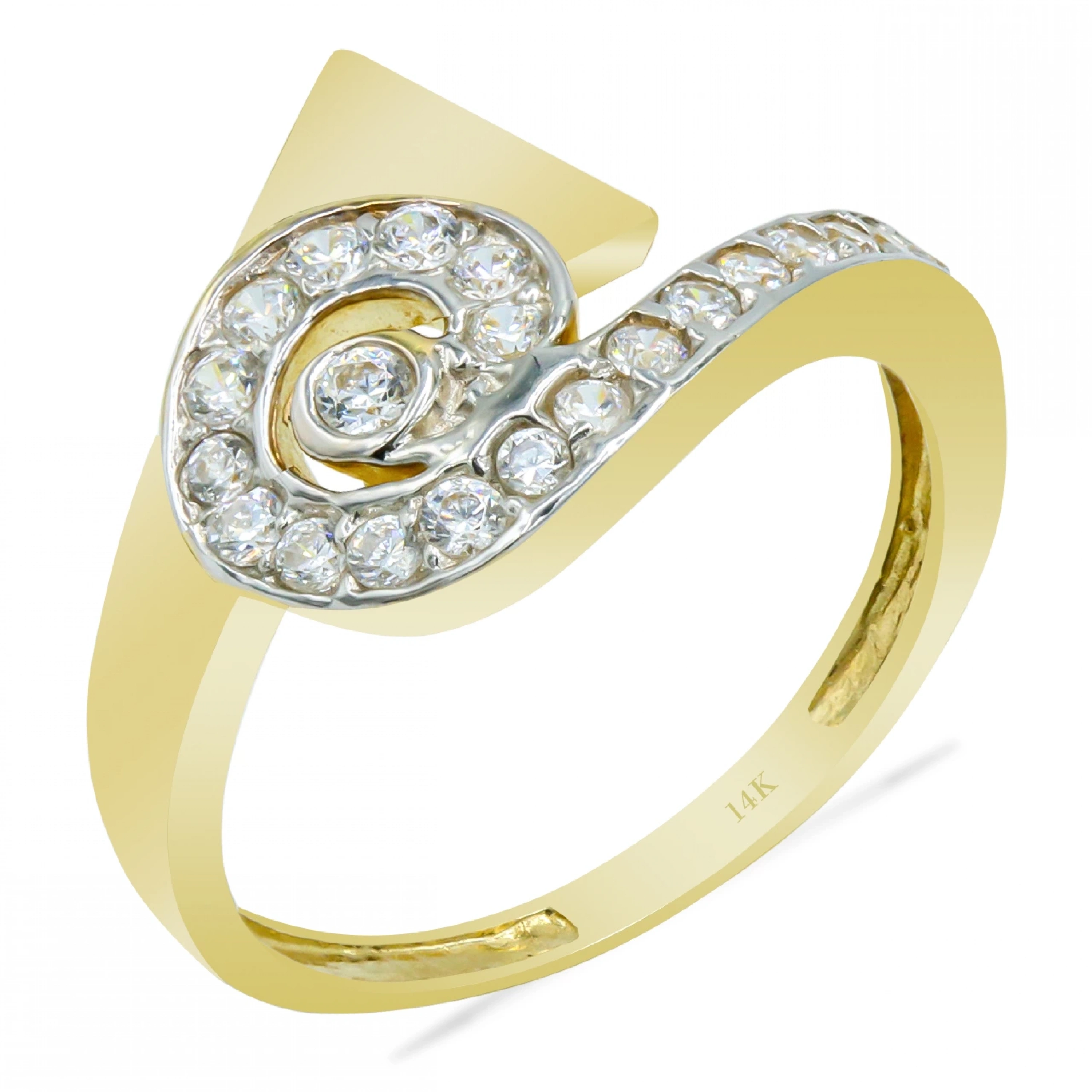 Salyangoz Model 14 Ayar Altın Yüzük