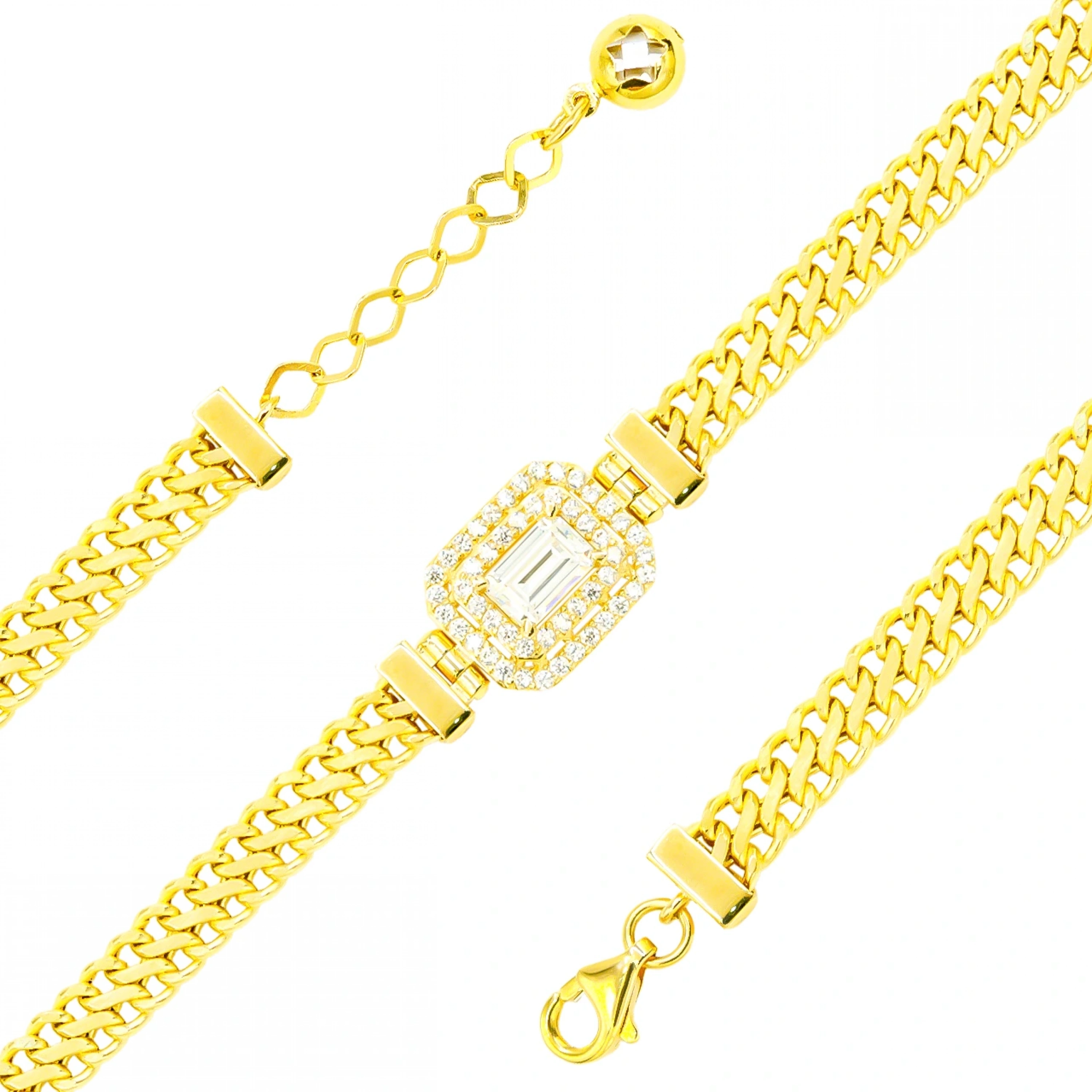 Gurmet Baget 14 Ayar Altın Bileklik