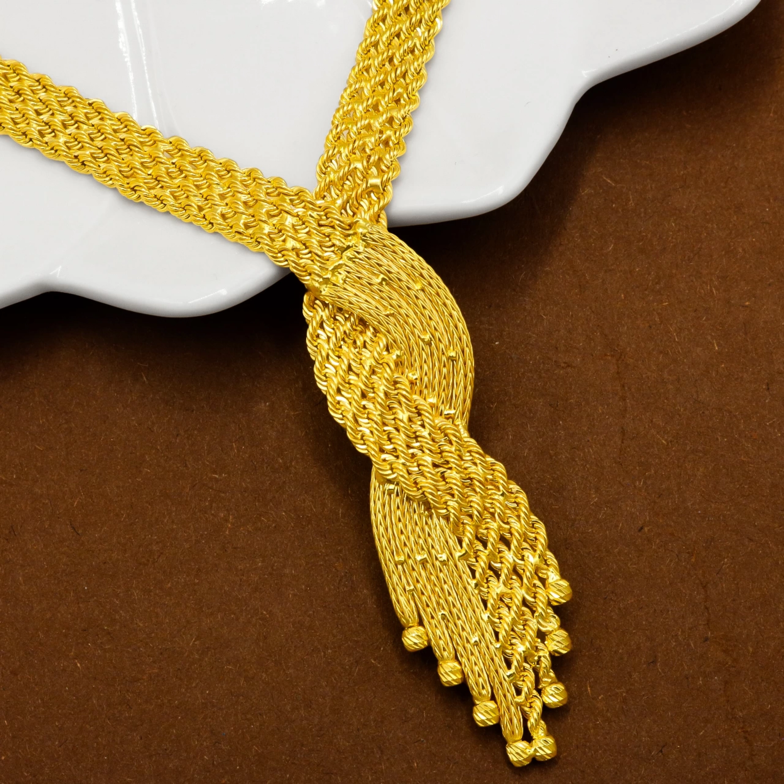 Sarmal Örgü 8 Ayar Altın Set