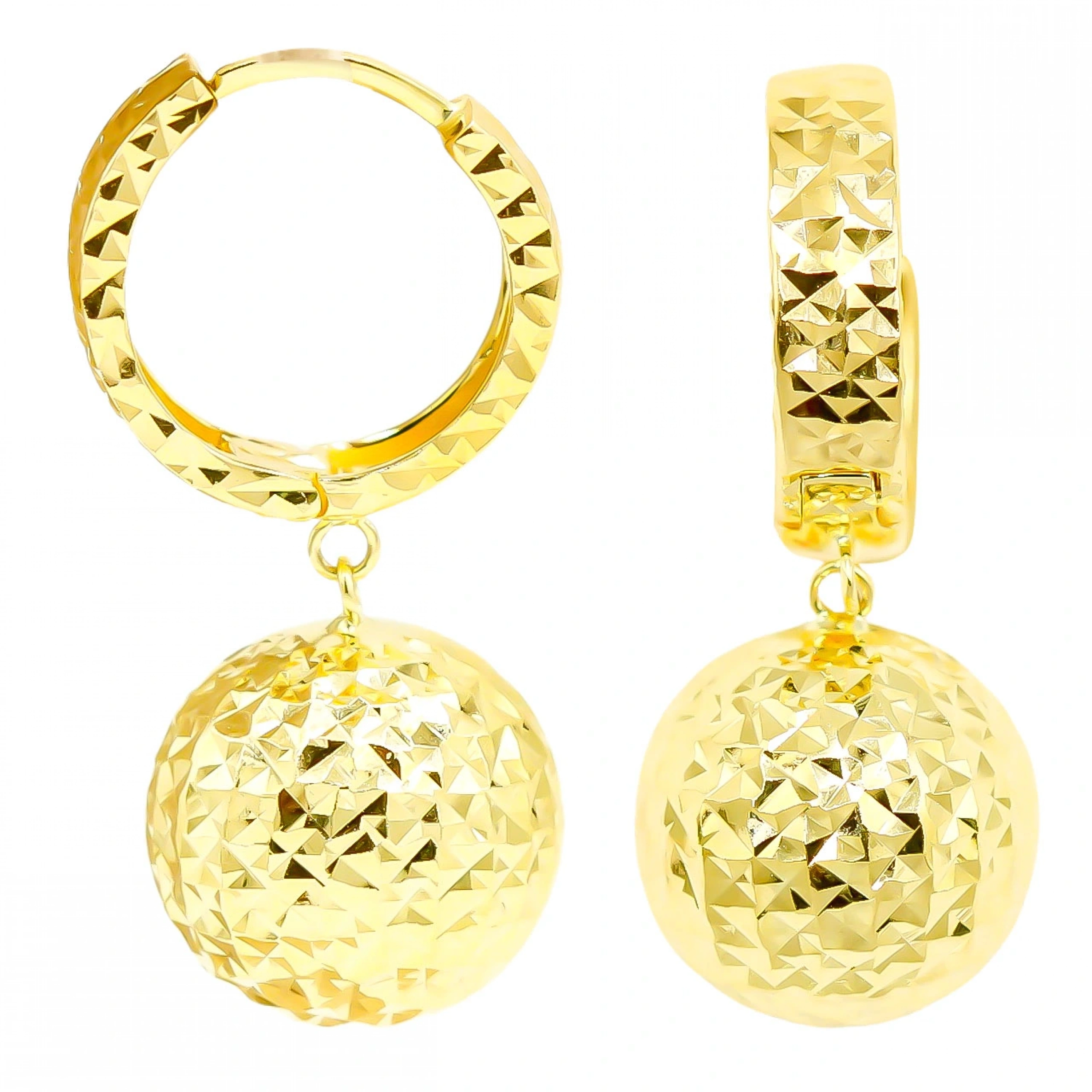 Toplu 14 Ayar Klipsli Altın Küpe