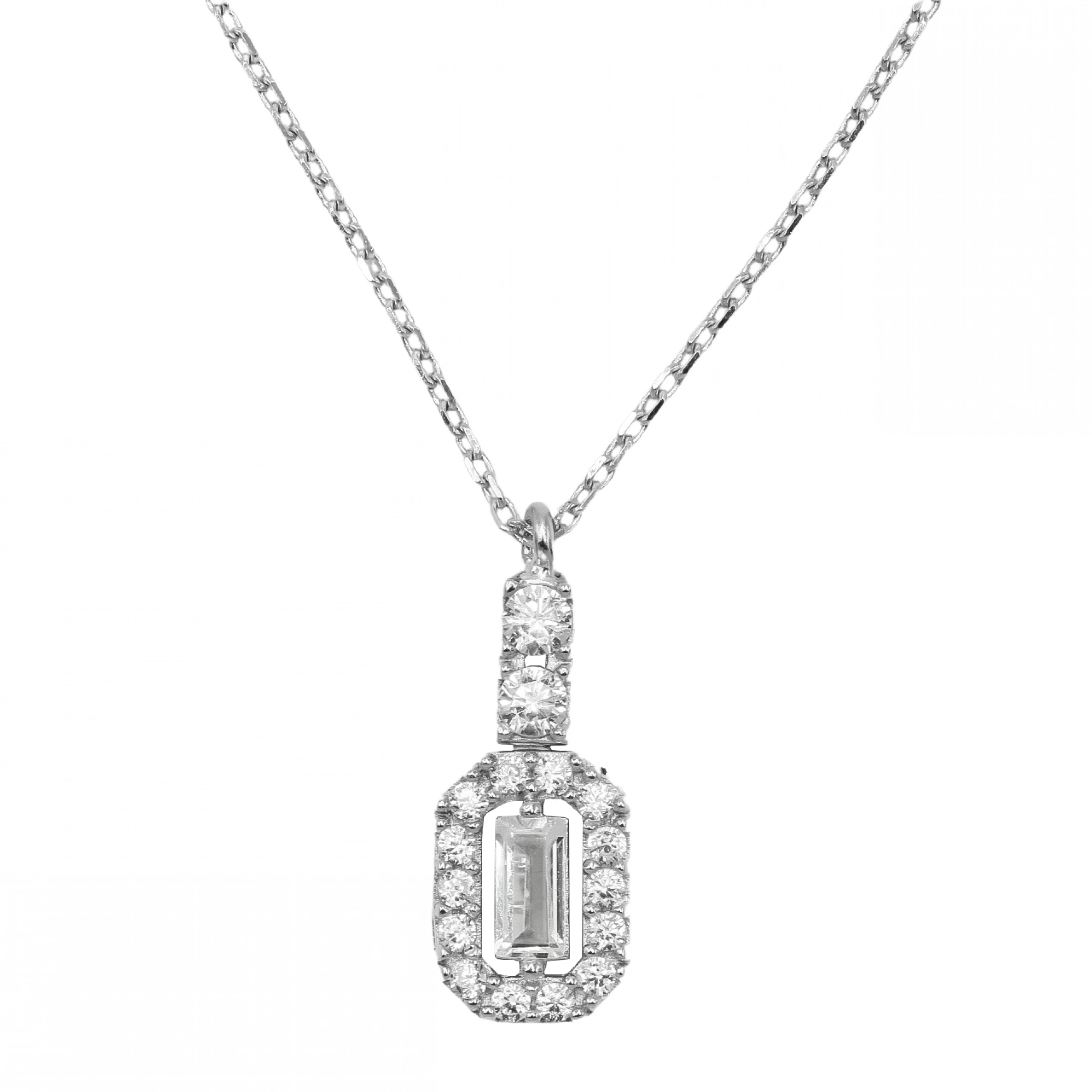 Sekizgen Baget 8 Ayar Altın Kolye