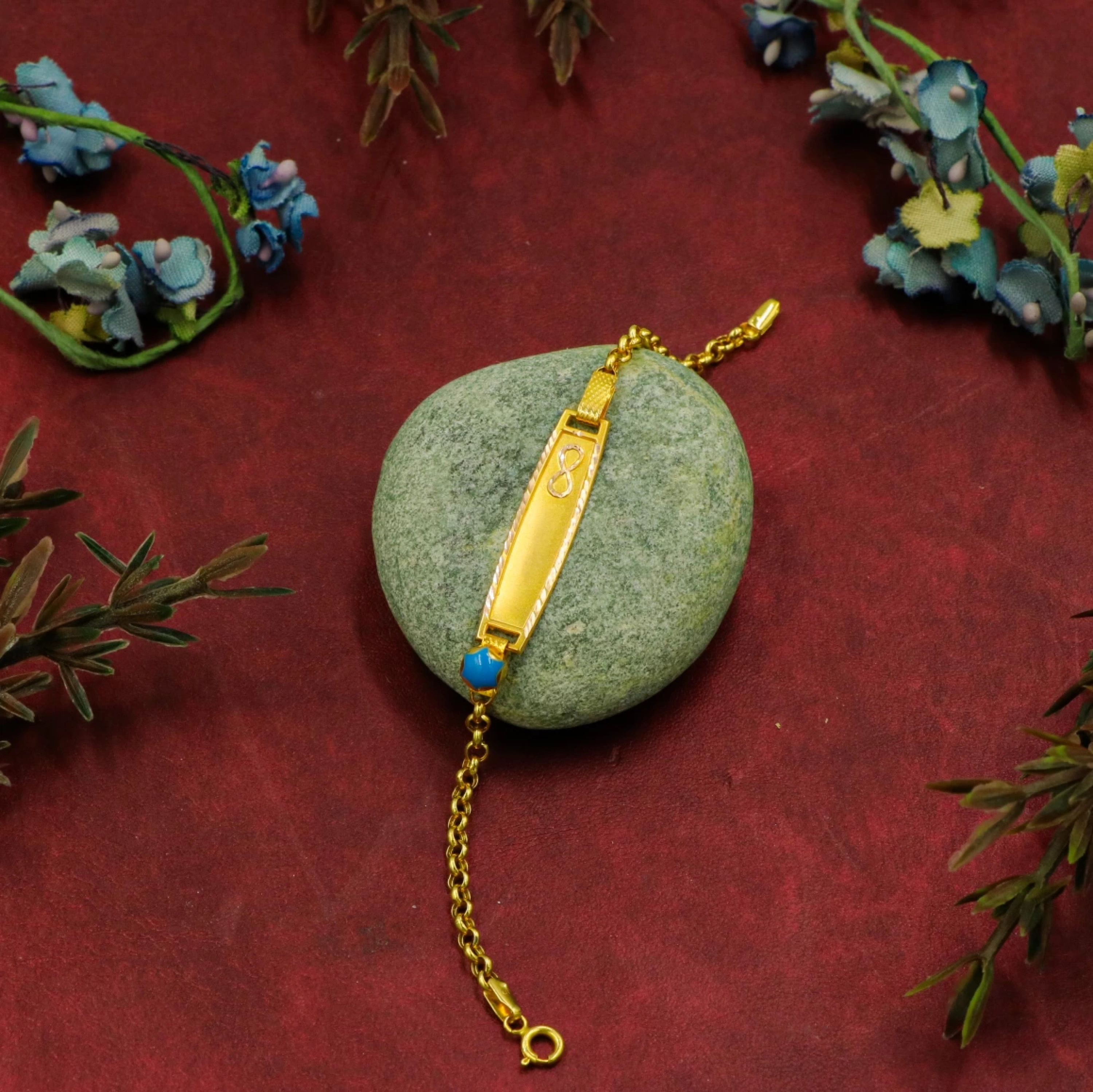 Sonsuzluk 14 Ayar Altın Çocuk Künyesi