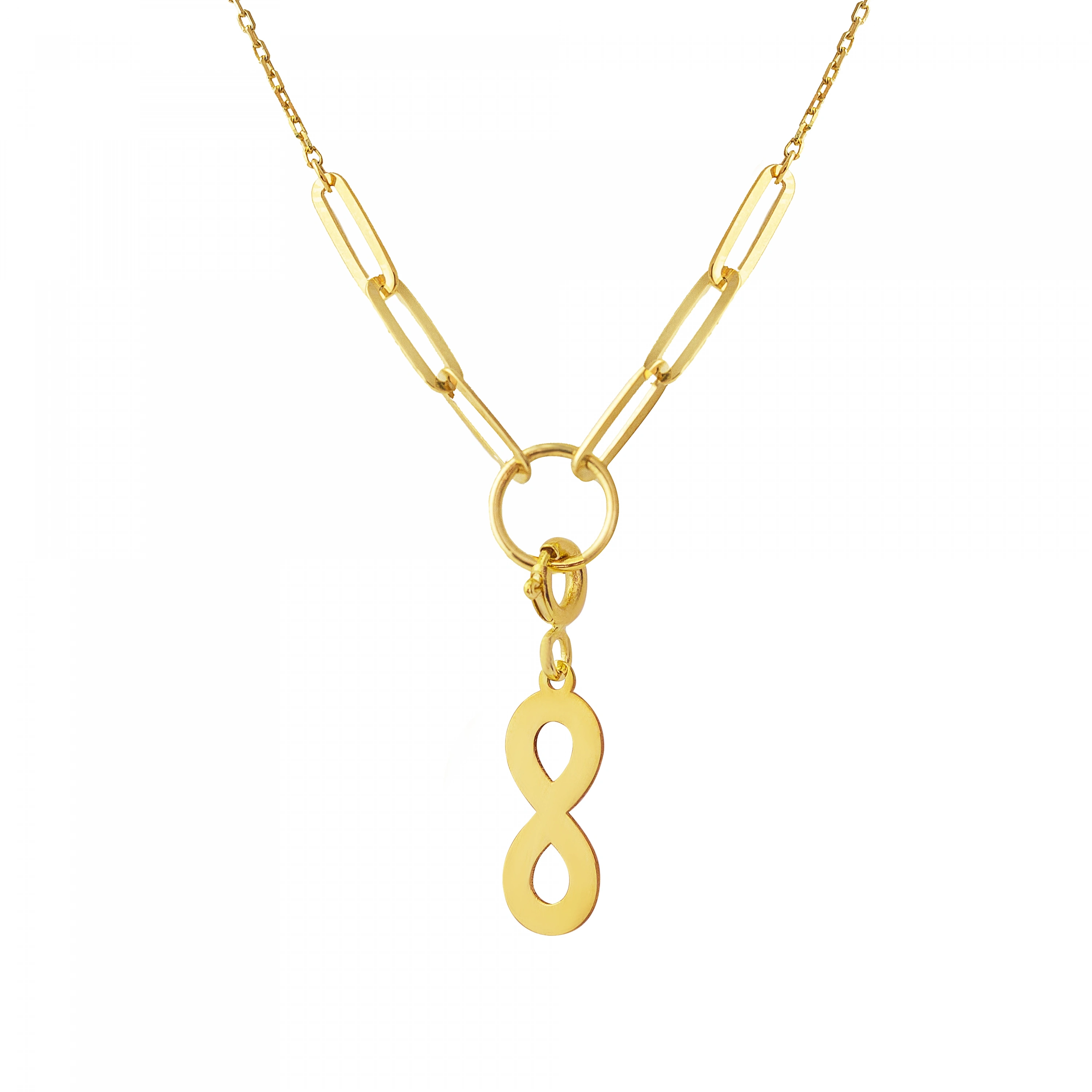 Sonsuzluk 14 Ayar Altın Kolye